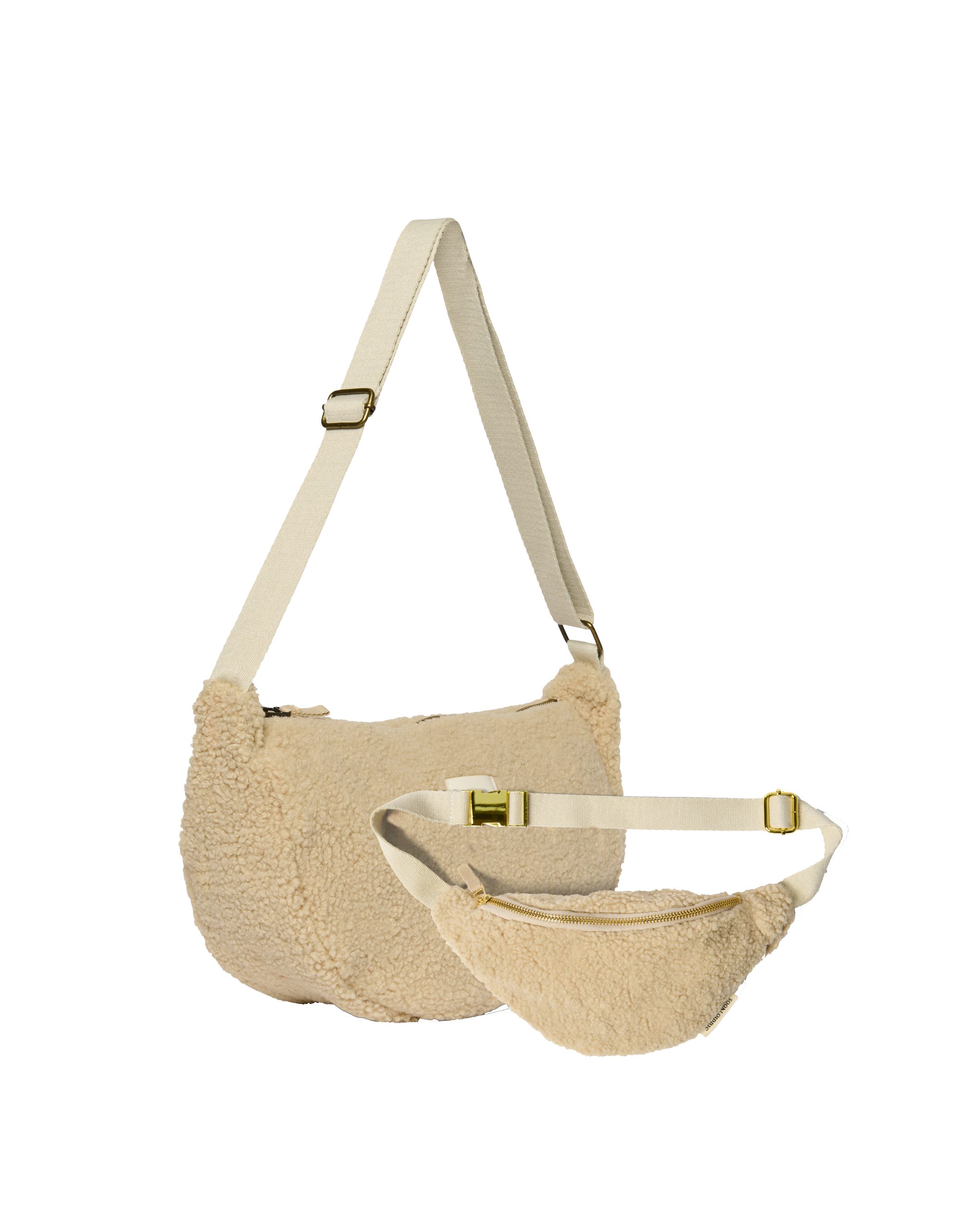 Studio Noos Teddy Bauchtaschen Geschenkset Ecru 2er