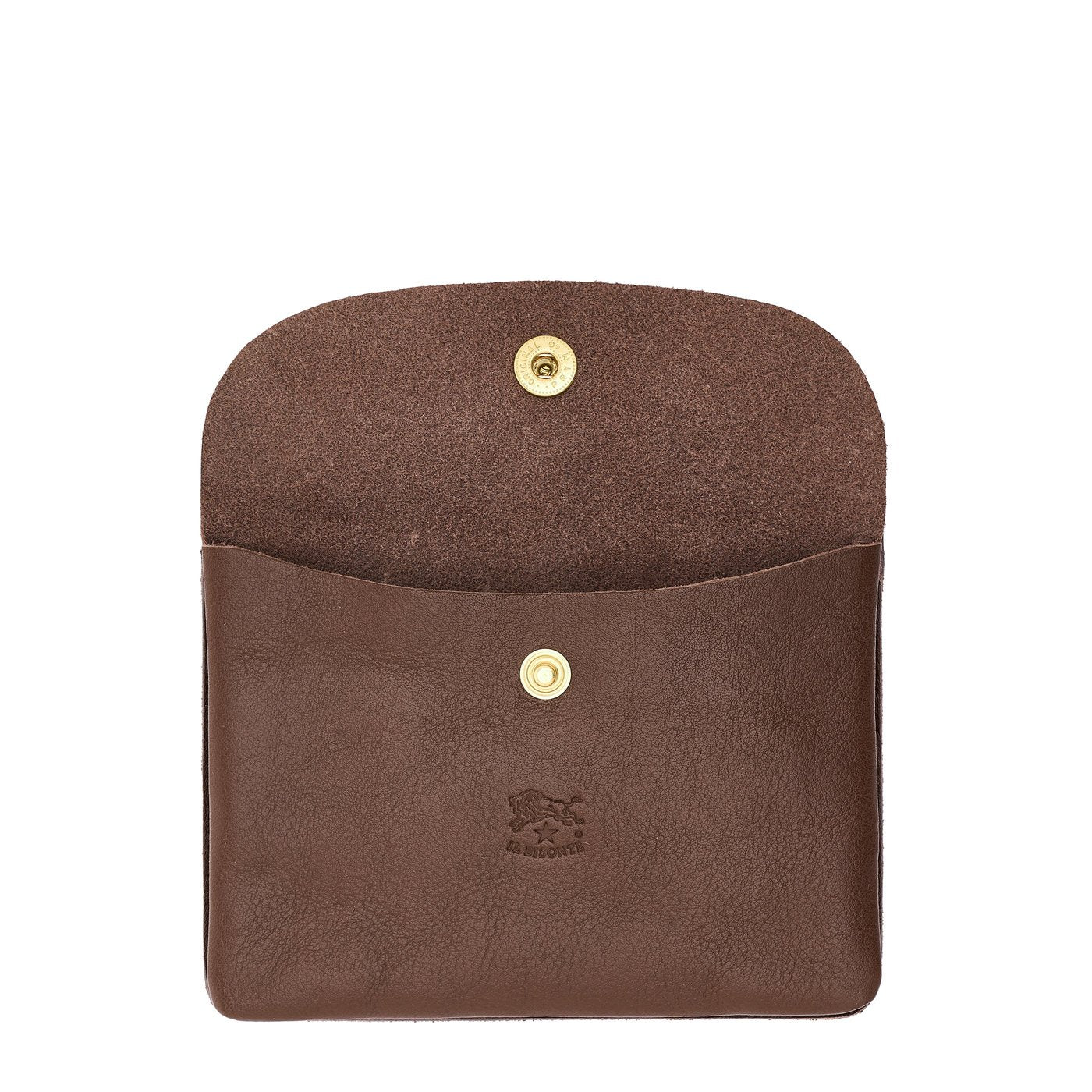 Il Bisonte Clutch Vollleder Tabakbraun 3 Fächer