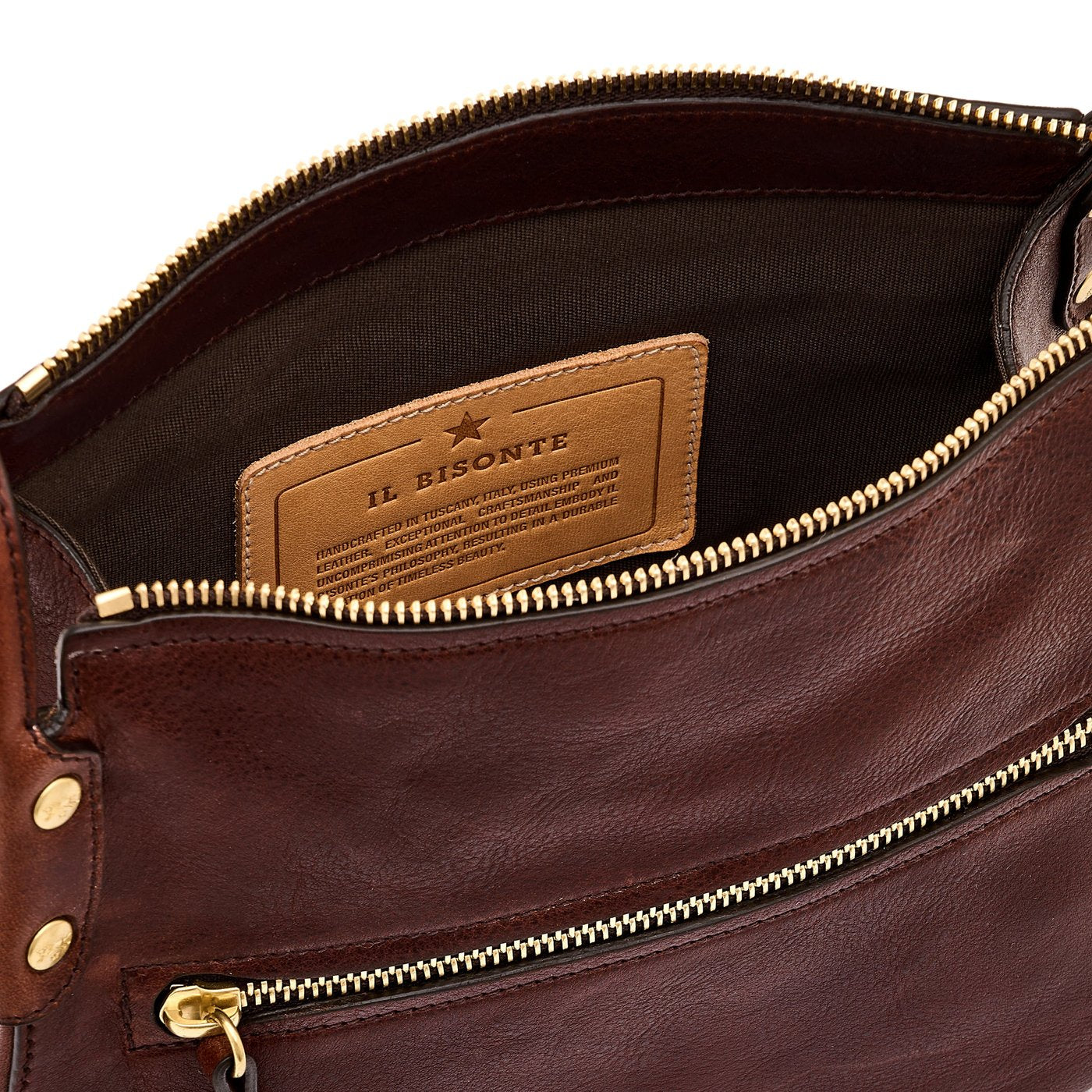 Il Bisonte Essenza Umhängetasche Damen Vintage-Leder