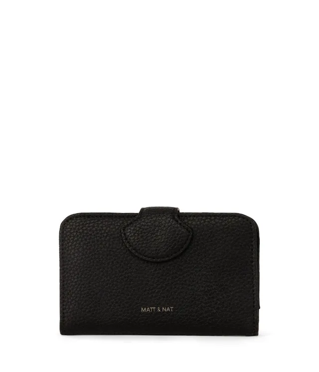 Matt & Nat Float SM Geldbörse Purity schwarz vegan