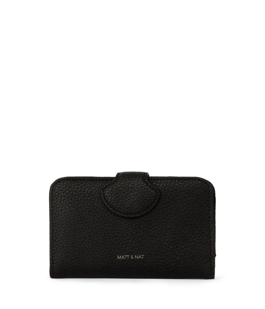 Matt & Nat Float SM Geldbörse Purity schwarz vegan