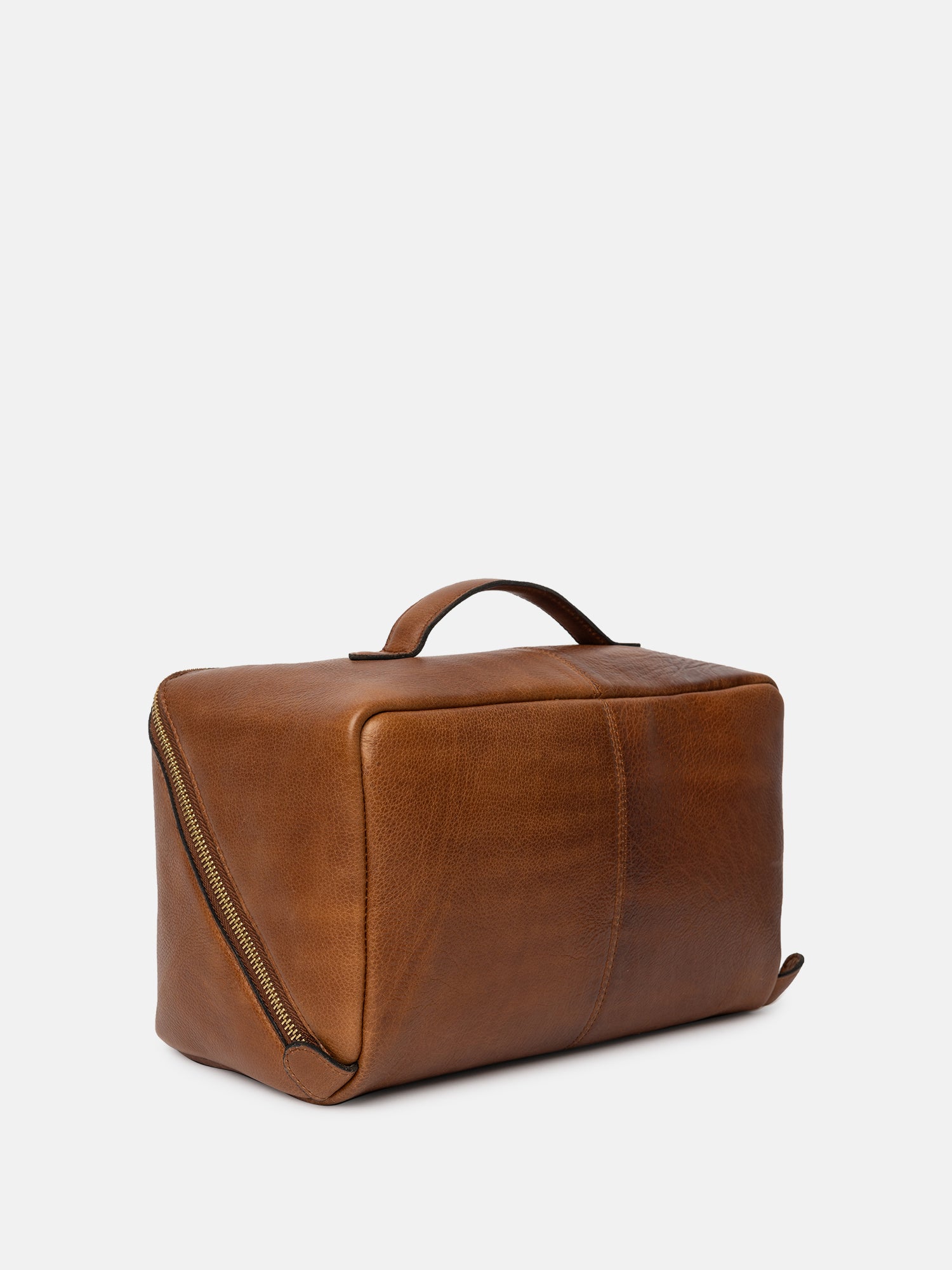 RE:DESIGNED Halima Big Kulturtasche Walnut Vollleder