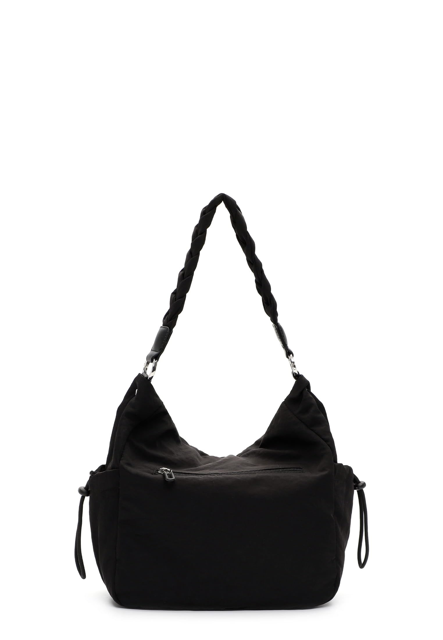 SURI FREY Abby Crossover Schultertasche Schwarz geflochten