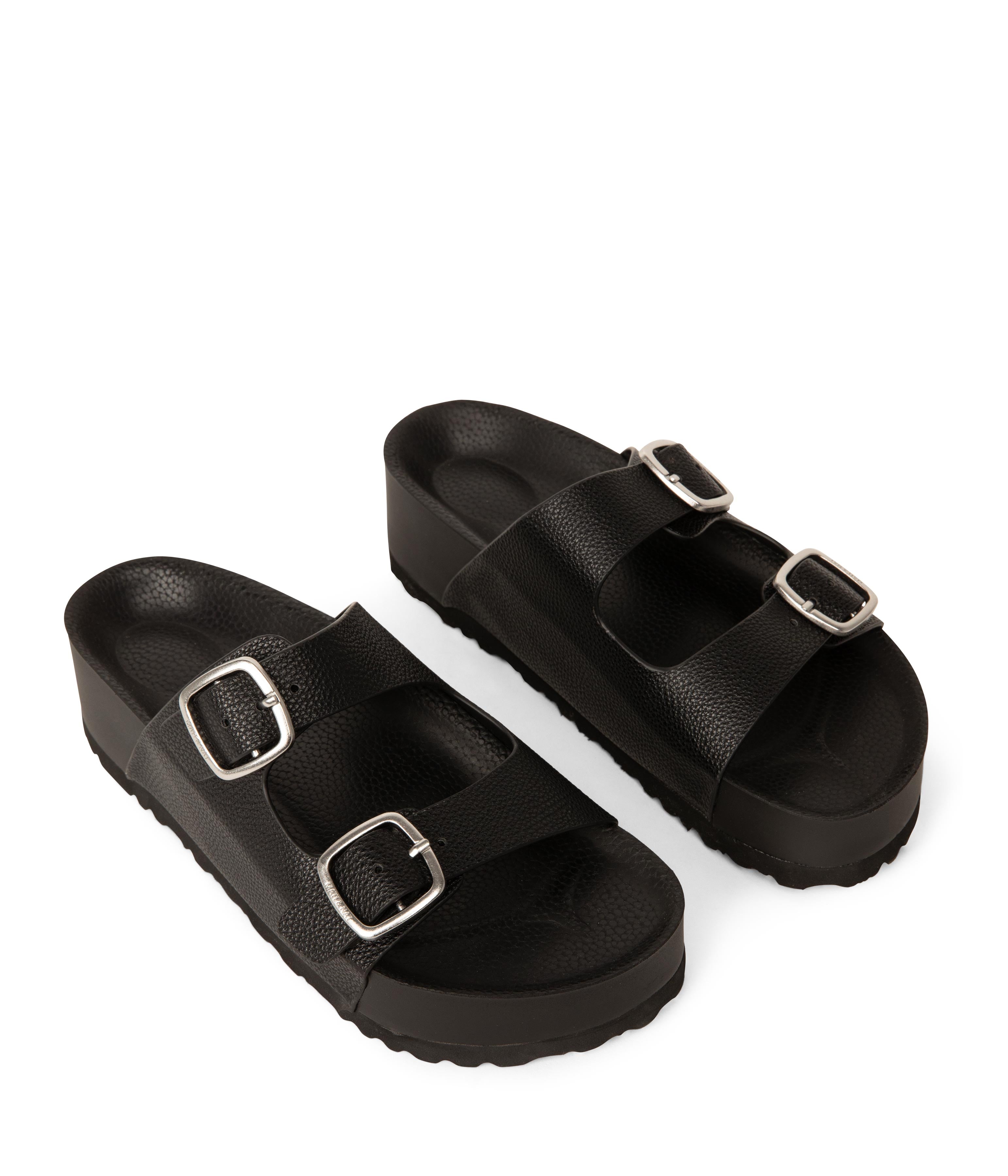 Matt & Nat Olaya vegane Sandalen schwarz Doppelriemen