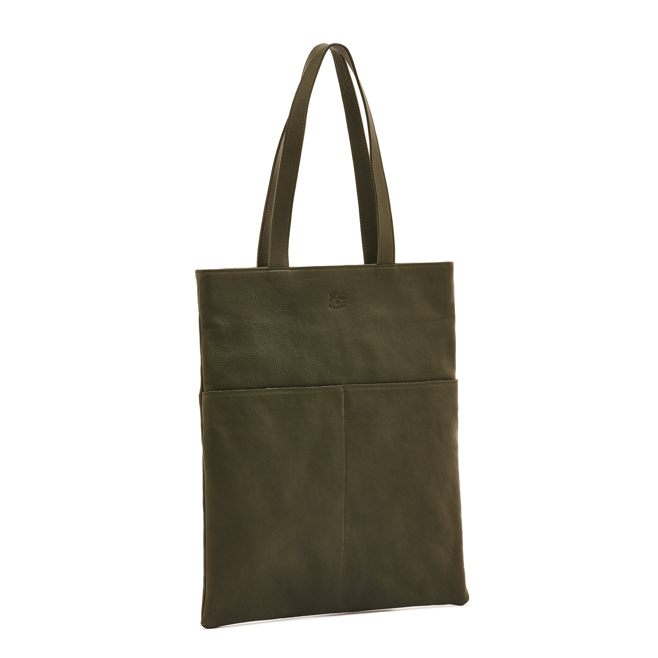Il Bisonte Oriuolo Shopper Ledertasche grün