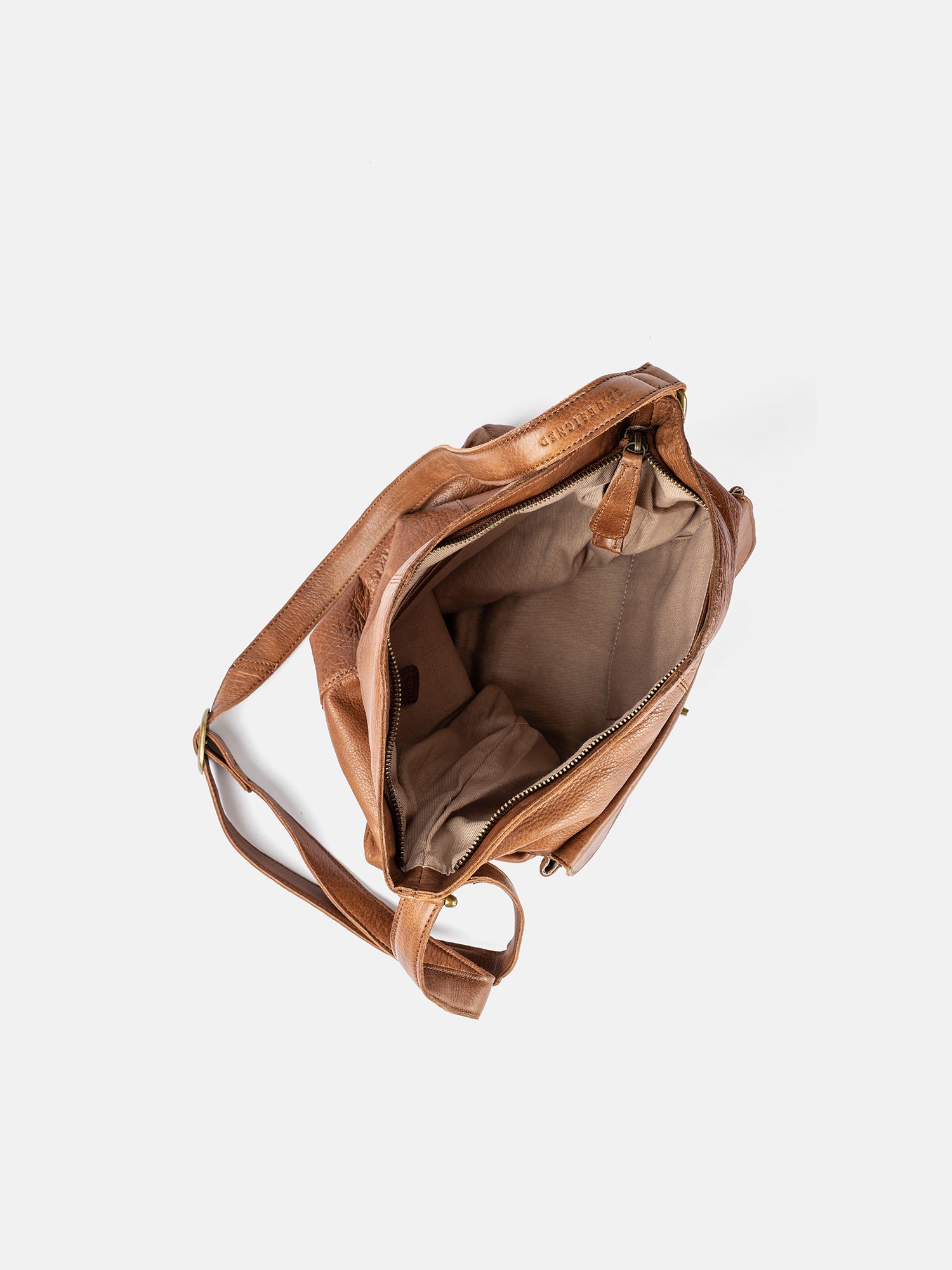 RE:DESIGNED 1656 Urban Umhängetasche Walnut Vollleder