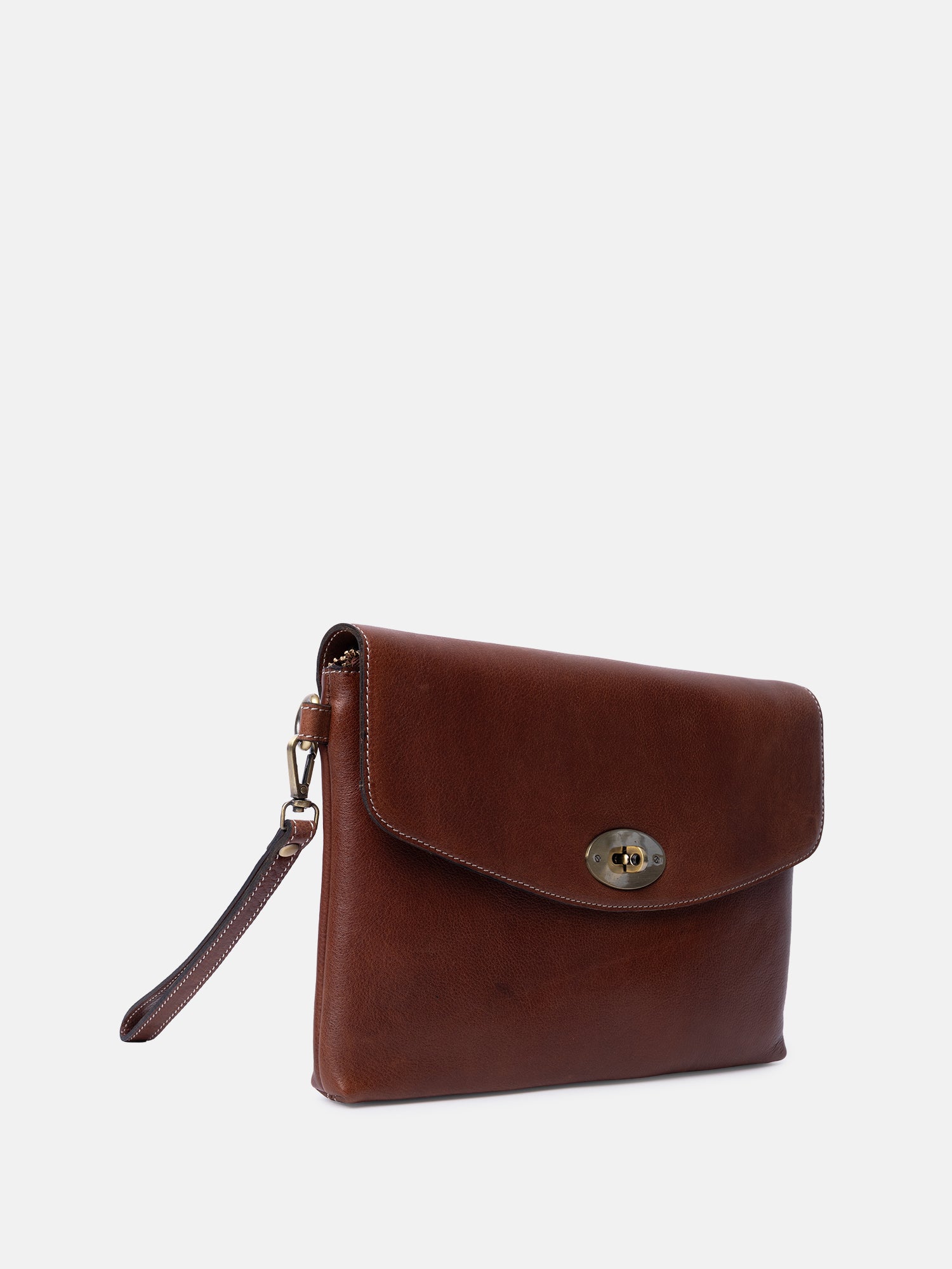 RE:DESIGNED Saya Umhängetasche Cognac Vollleder