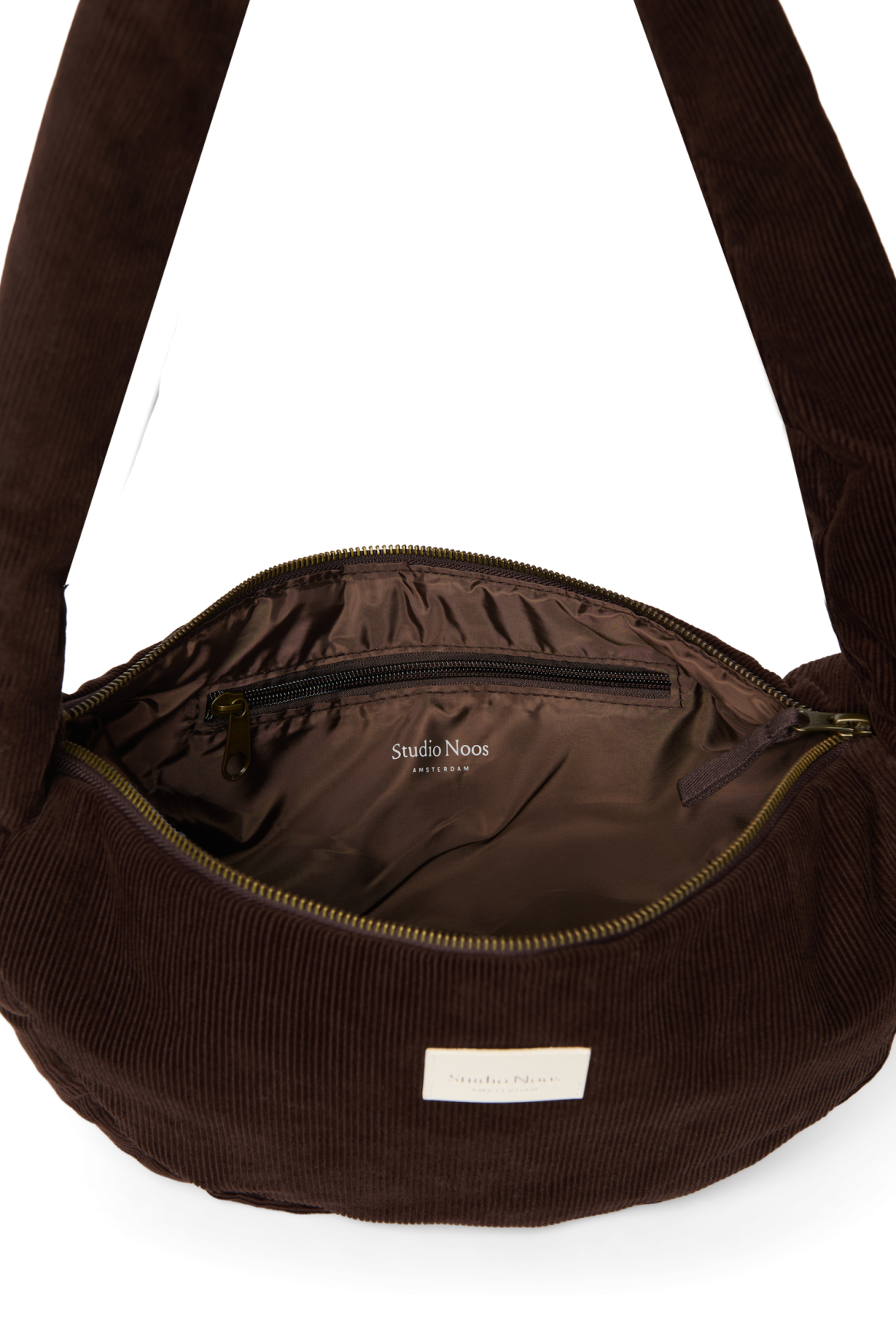 Studio Noos Rib Puffy Mini Cross Body Bag Umhängetasche Braun