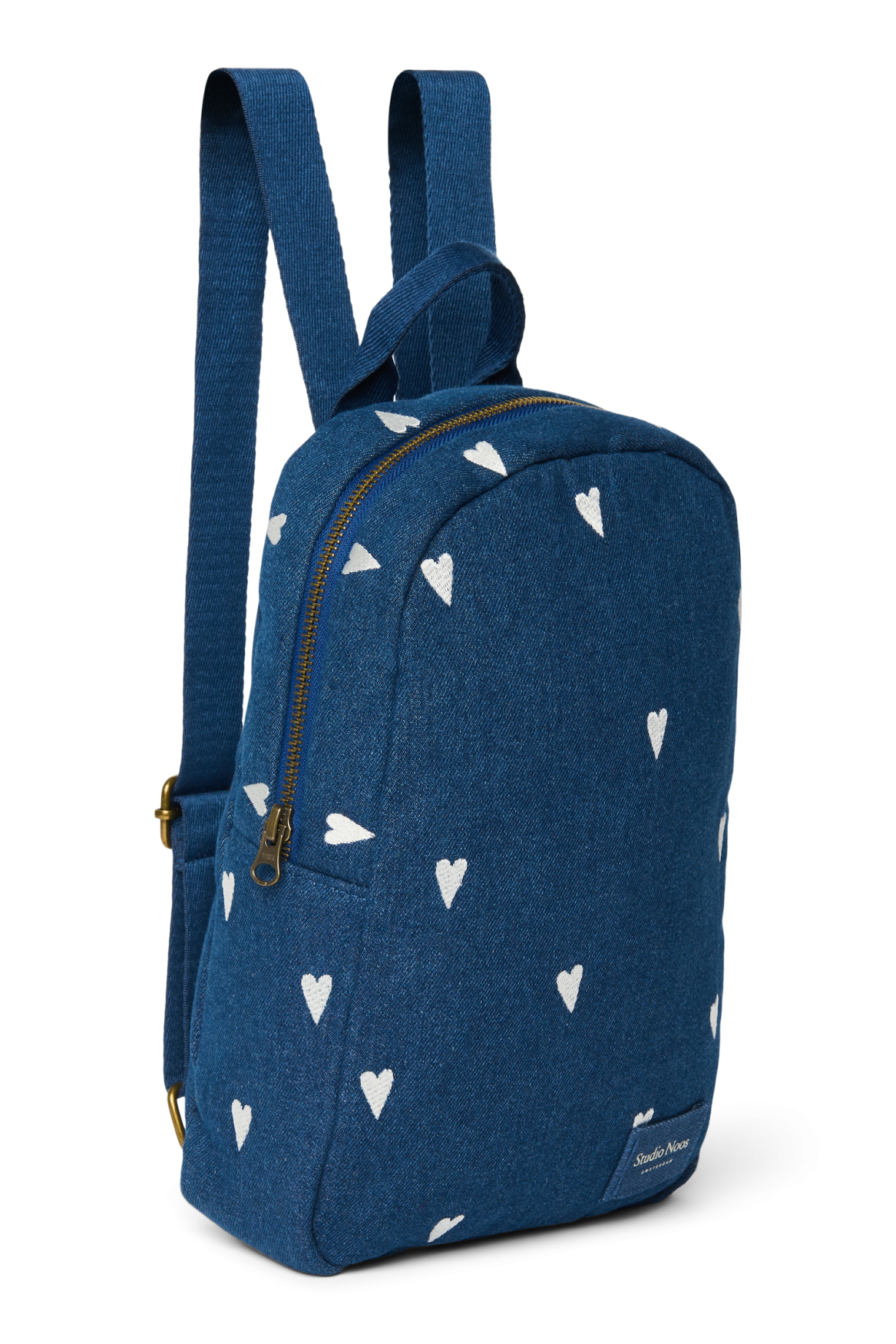Studio Noos Denim Mini Backpack Rucksack Dunkelblau Herzen