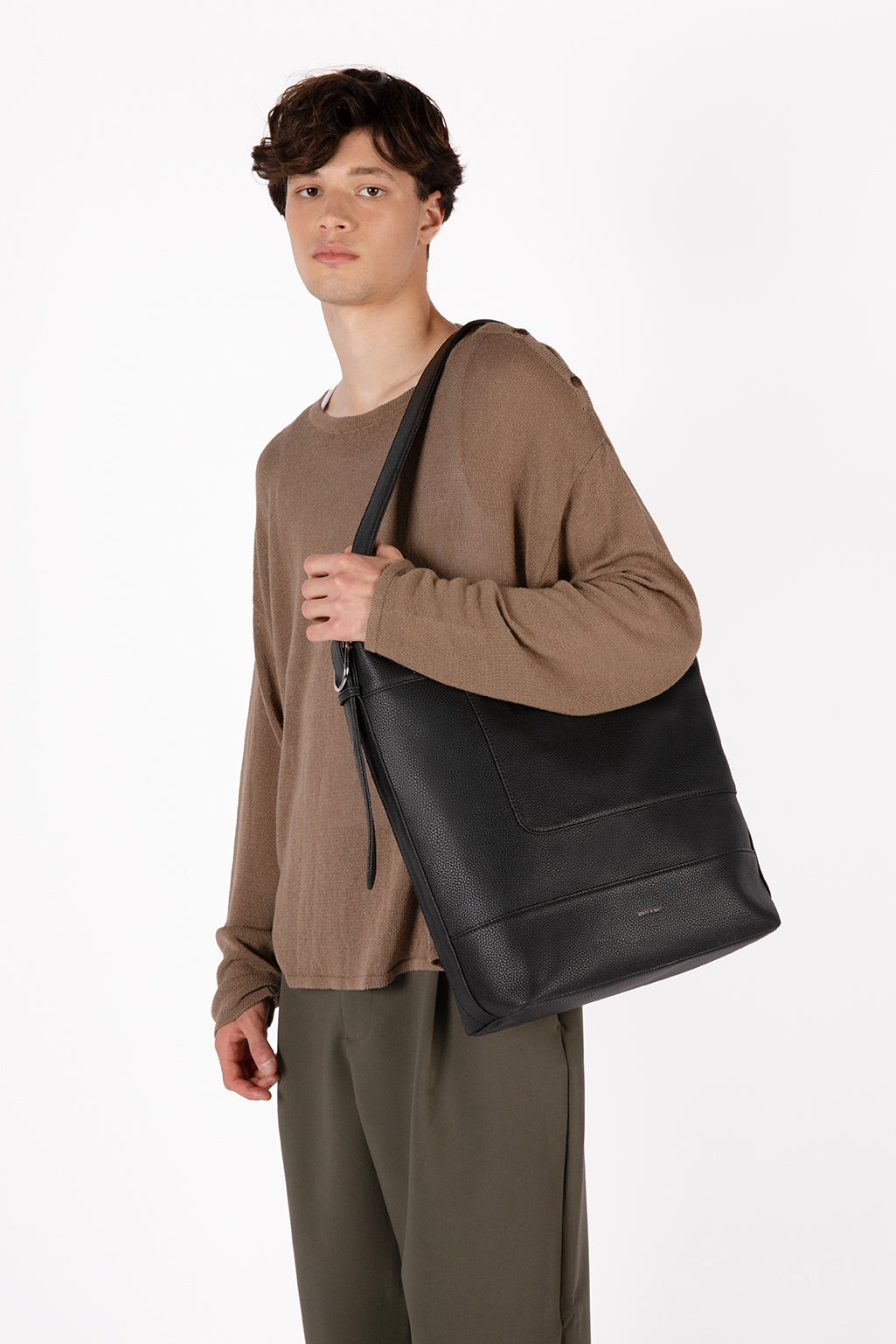 Matt & Nat Grain Jaco Herren Tote Laptoptasche schwarz