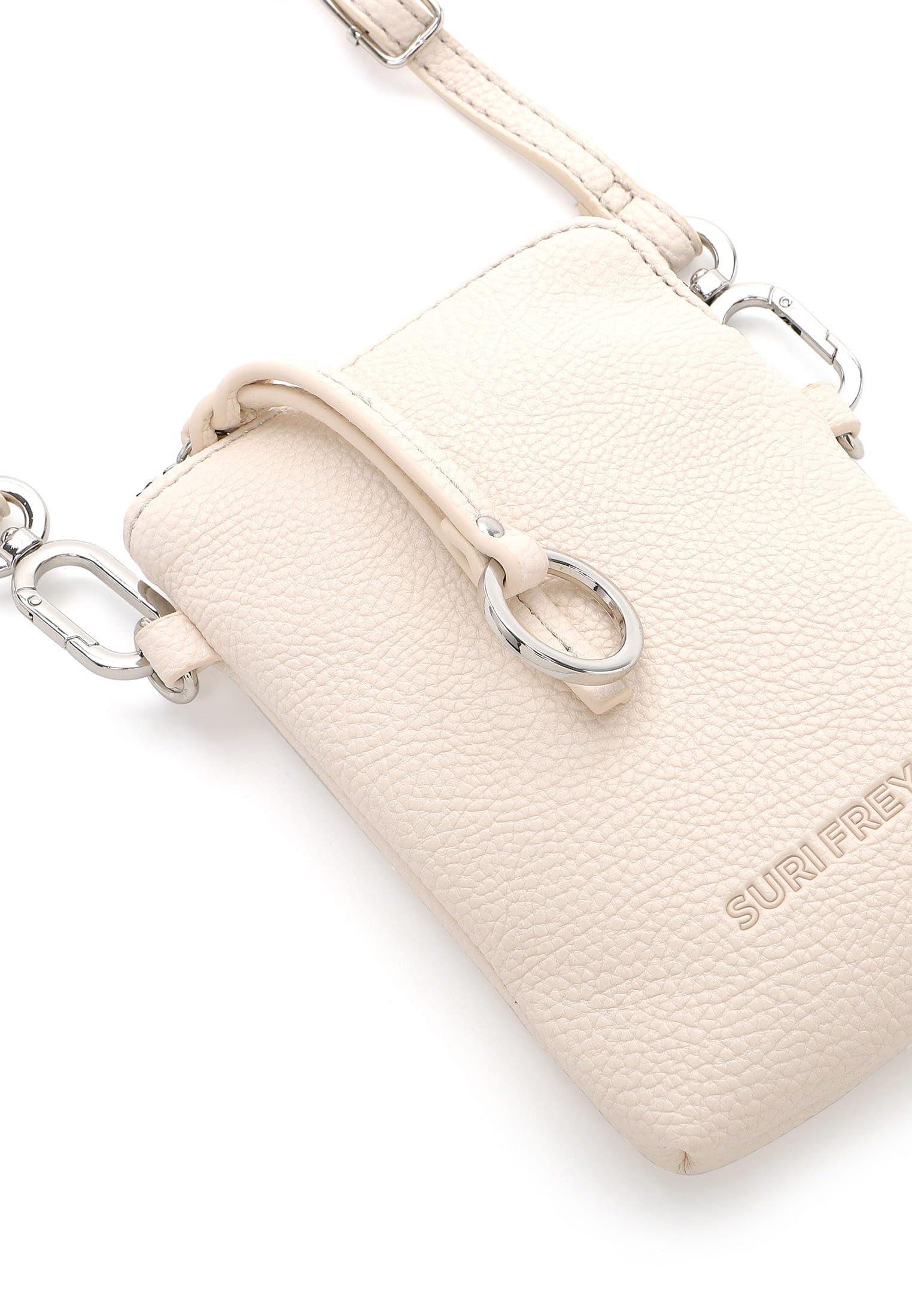 SURI FREY SFY Debby Handyetui Handytasche Creme mit Riemen