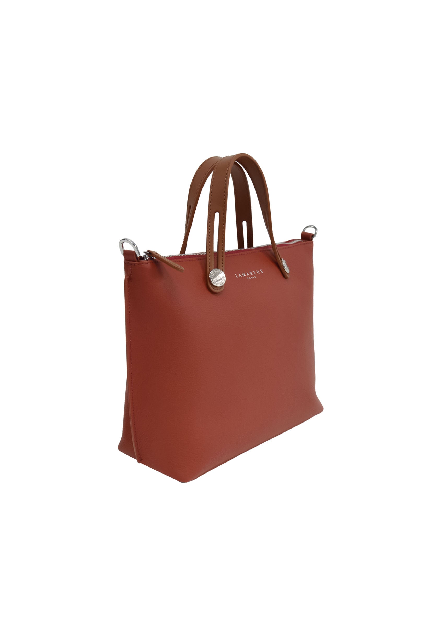 Lamarthe Fidèle Handtasche Kirschrot Rindsleder