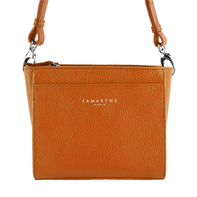 Lamarthe Fidèle Crossbody Orange Vollleder 20 cm