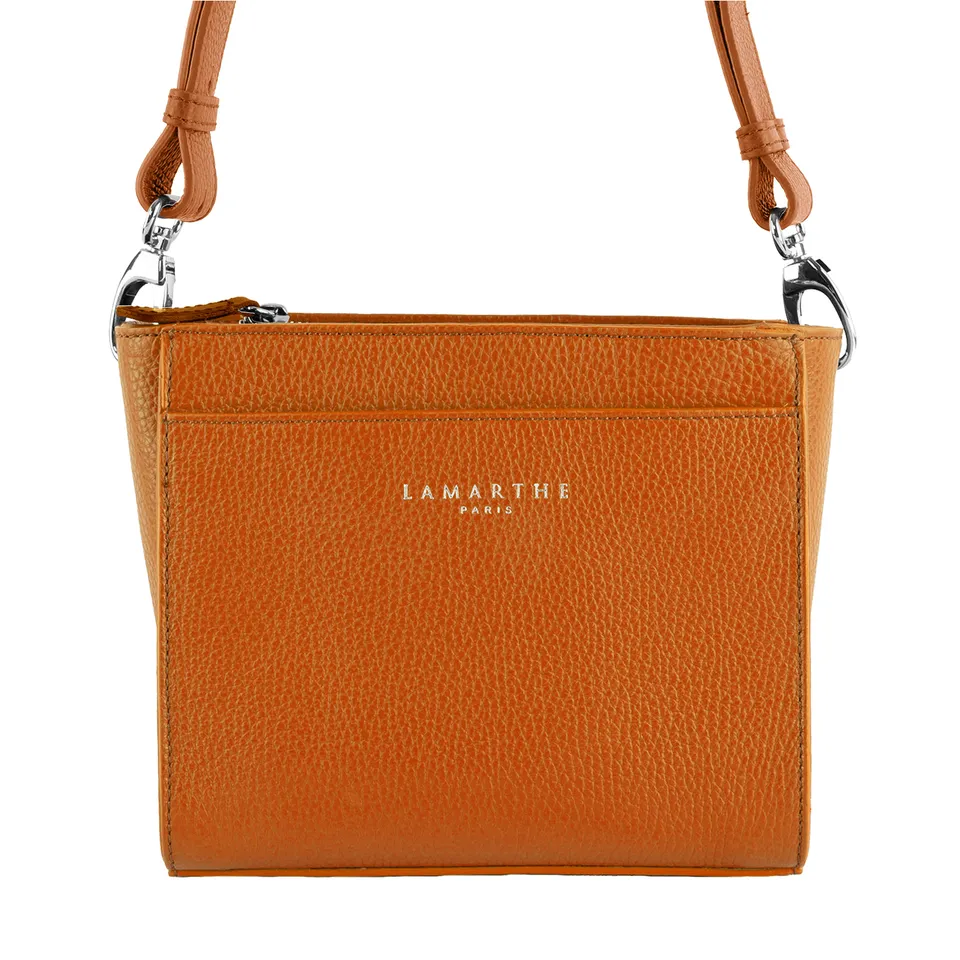 Lamarthe Fidèle Crossbody Orange Vollleder 20 cm