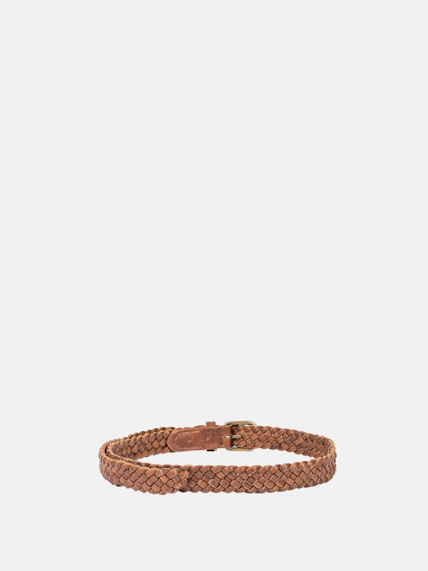 RE:DESIGNED Hazel 5292 Flechtgürtel Walnut Leder