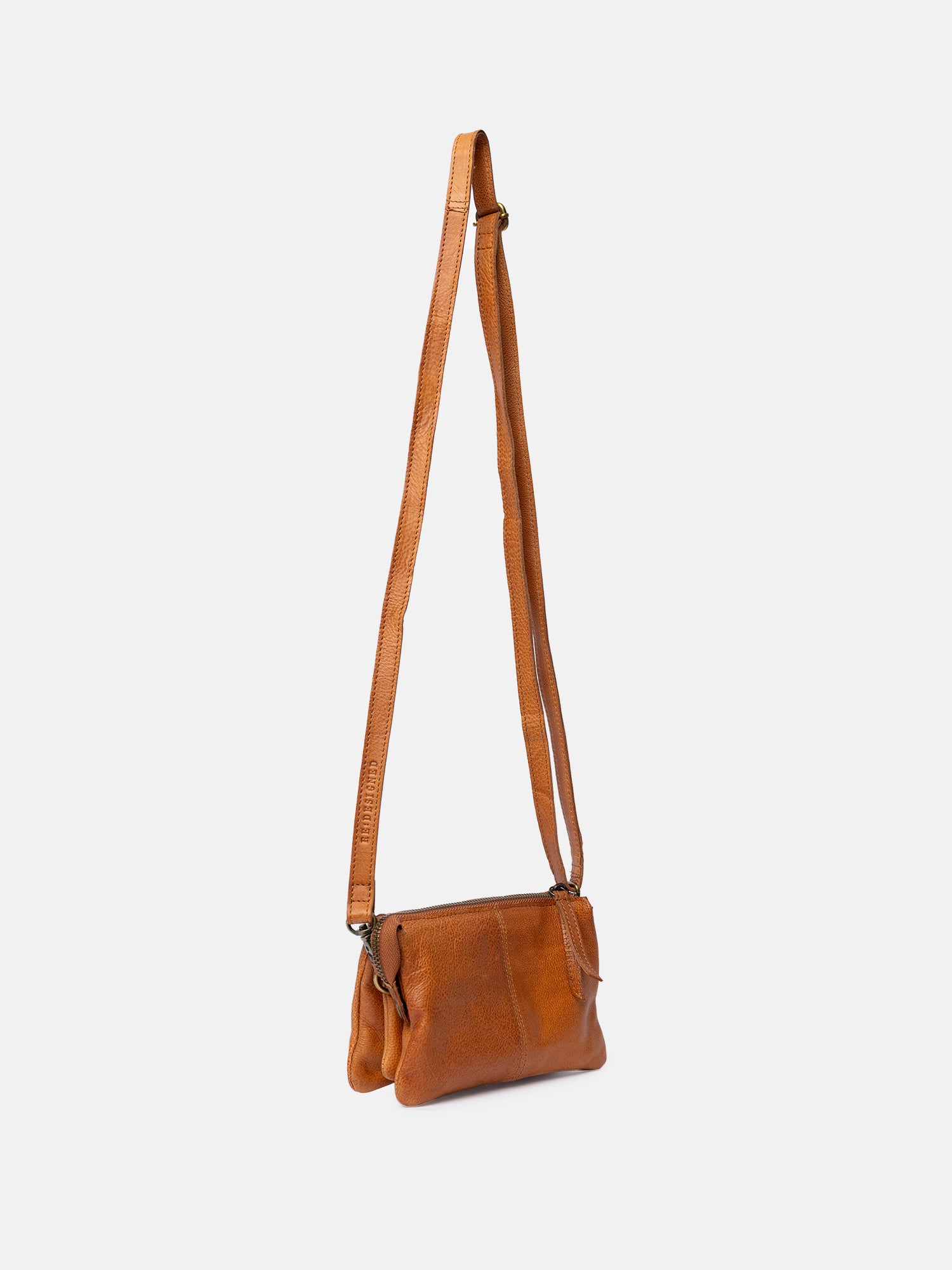 RE:DESIGNED Lisa Urban Clutch Burned Tan Vollleder