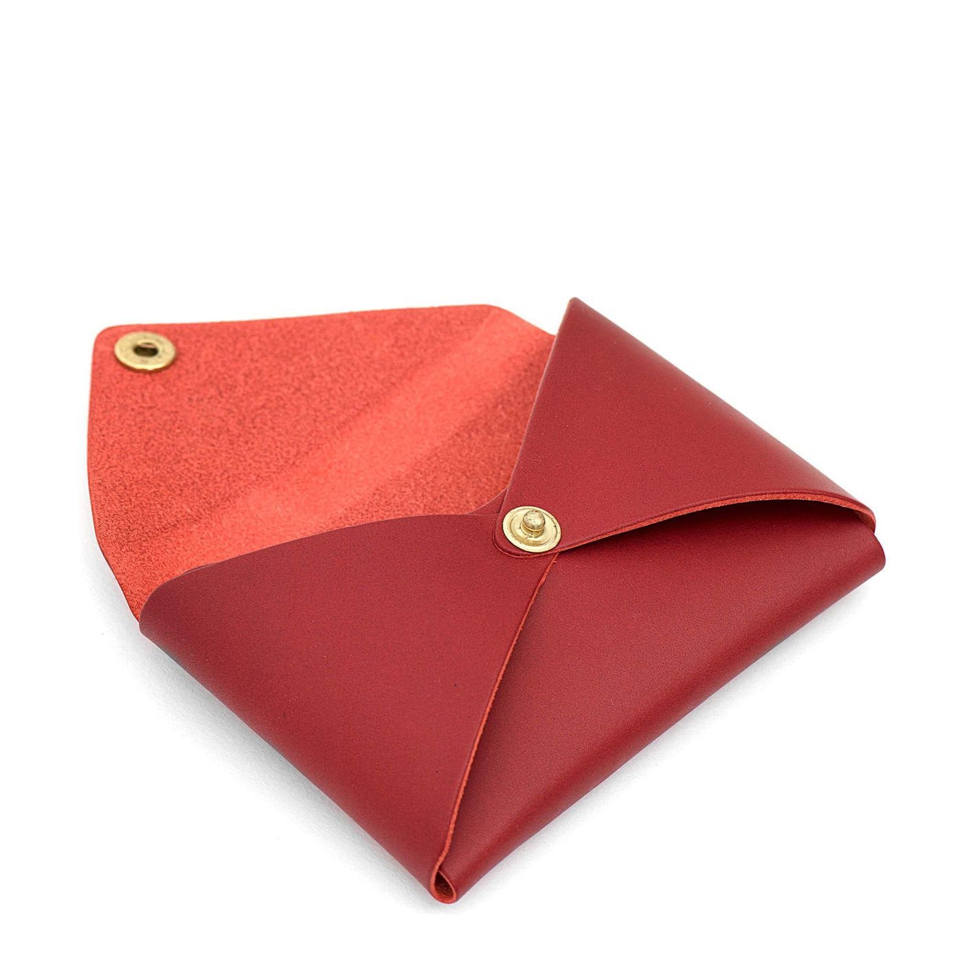 Il Bisonte Sovana Kartenetui Rosso Rubino Leder