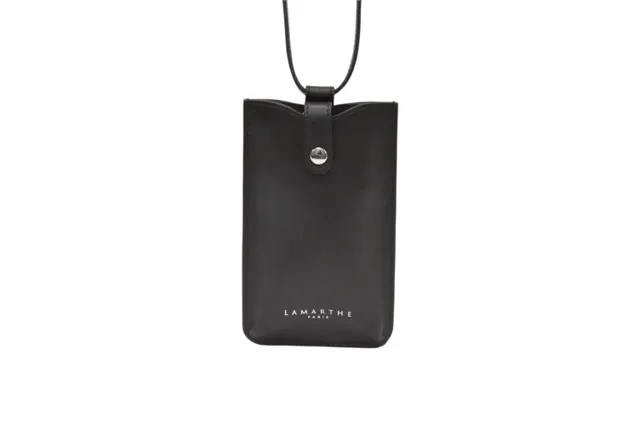 Lamarthe Ambre Handytasche Dunkelbraun Rindsleder