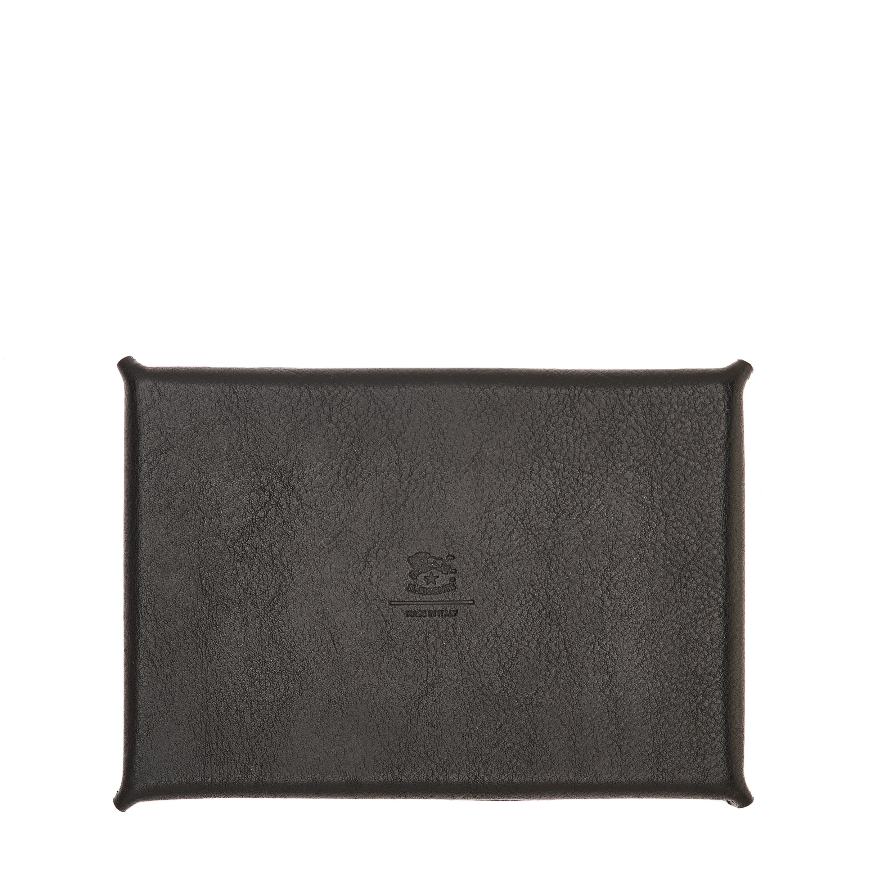 Il Bisonte Home Ablageschale Schwarz Vollleder