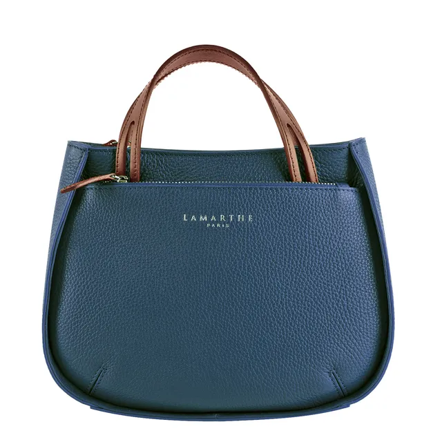 Lamarthe Fidèle S Umhängetasche Navy Vollleder