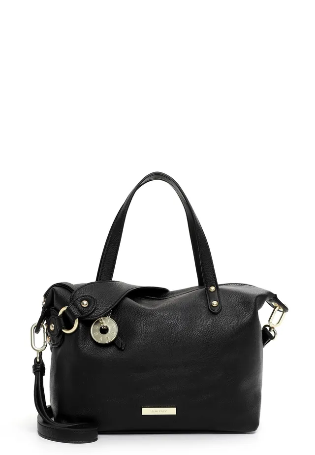 SURI FREY Betzy Cityshopper M Handtasche Schwarz genarbt