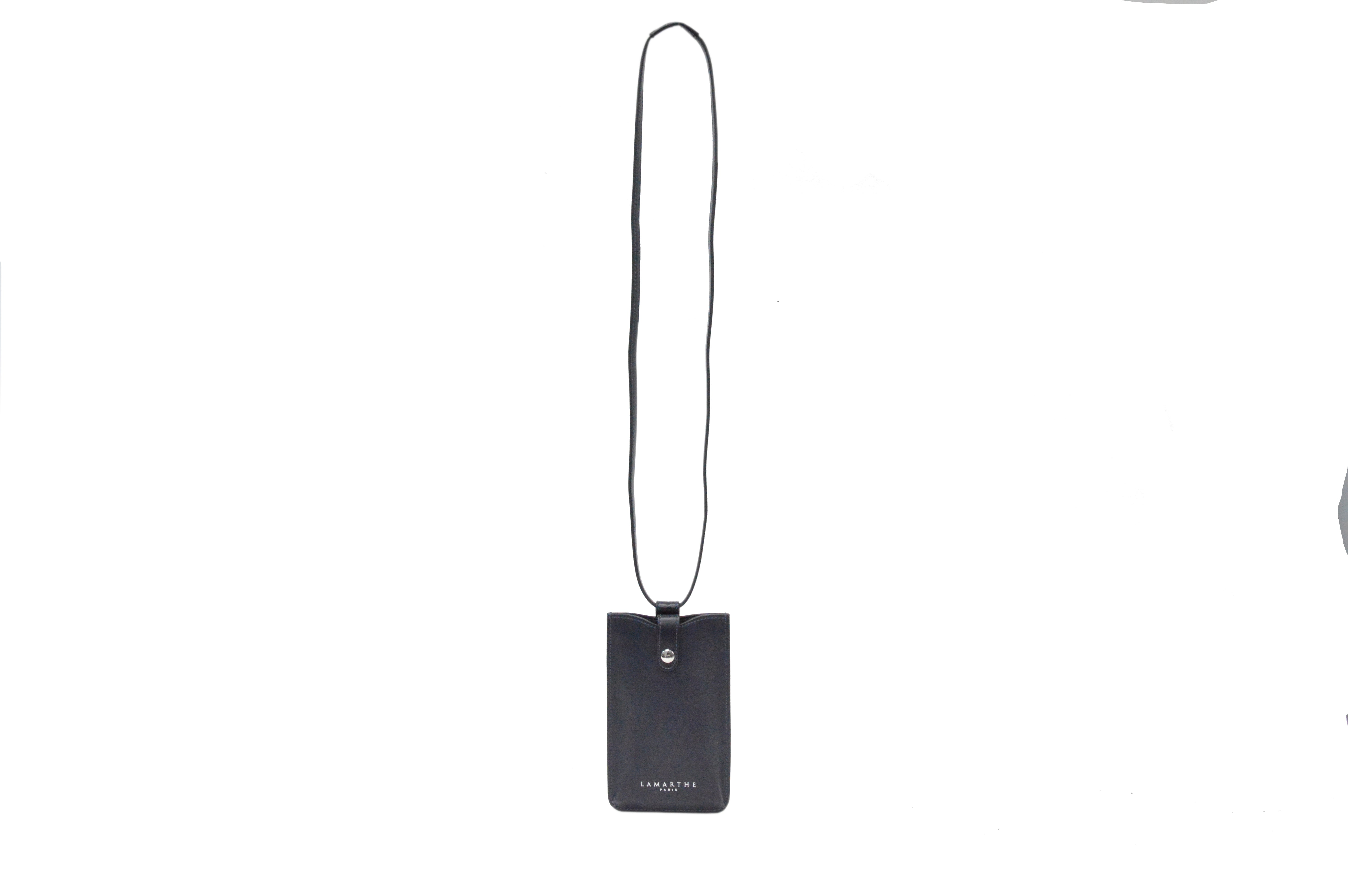 Lamarthe Ambre Handyetui Leder Marine Rindsleder