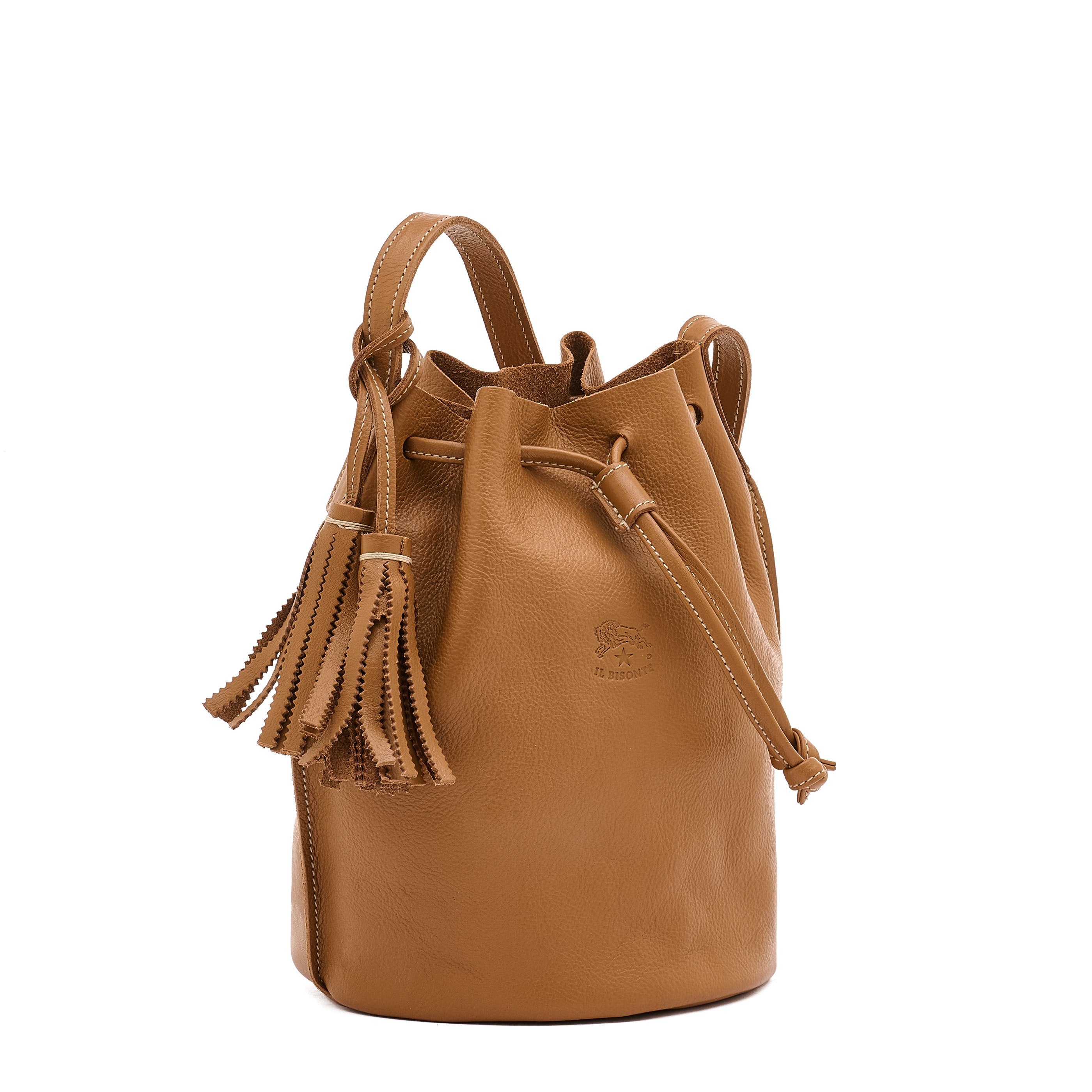 Il Bisonte Silvia Beuteltasche Damen gianduia Leder