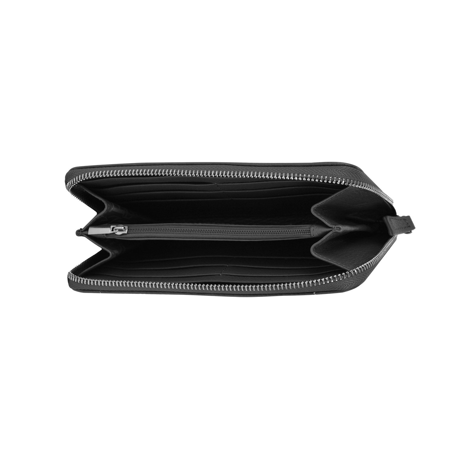 Lamarthe Paris Portemonnaie Leder Schwarz 19cm