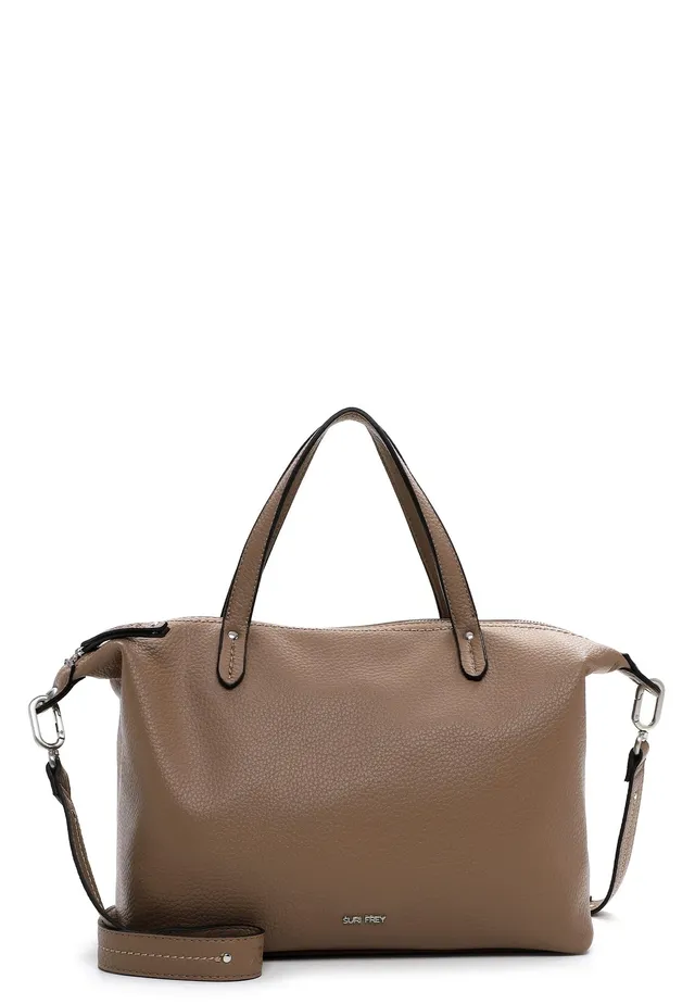 SURI FREY Henny City Shopper M Shopper Taupe Riemen