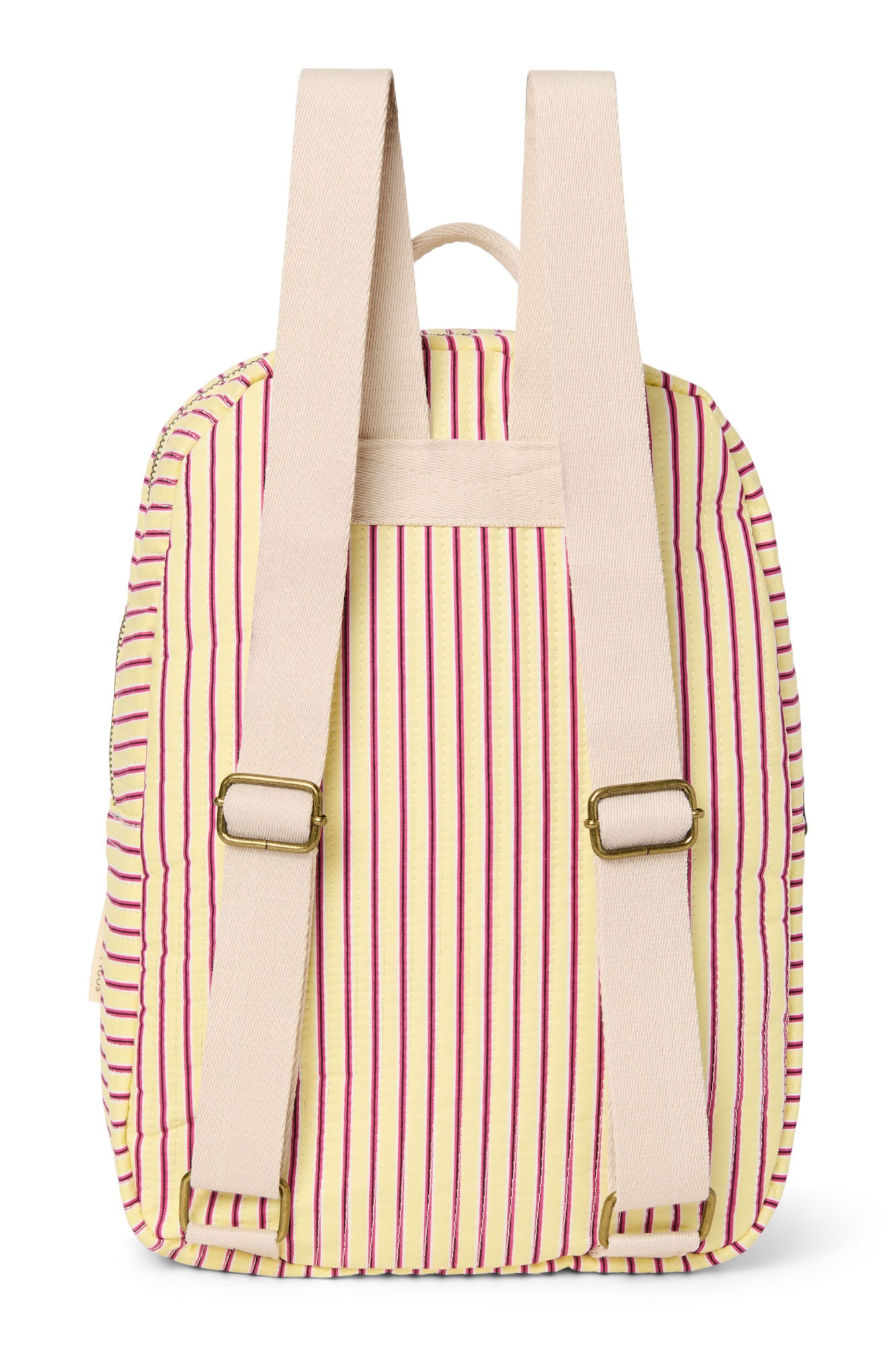 Studio Noos Poplin Striped Midi Rucksack Butter Yellow Kinder