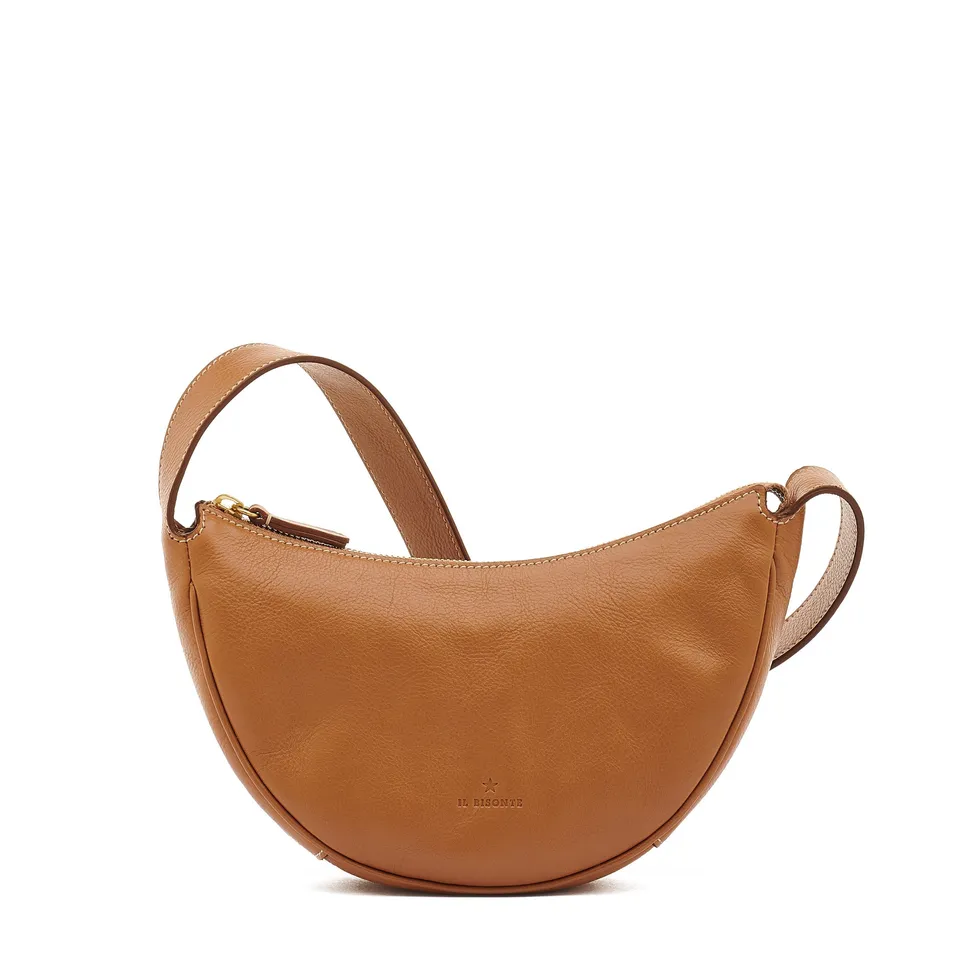 Il Bisonte Oliveta Hobo Handtasche Vollleder Gianduia