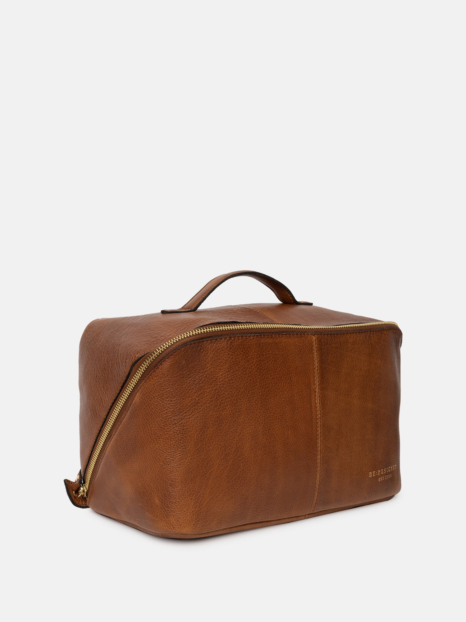 RE:DESIGNED Halima Big Kulturtasche Walnut Vollleder