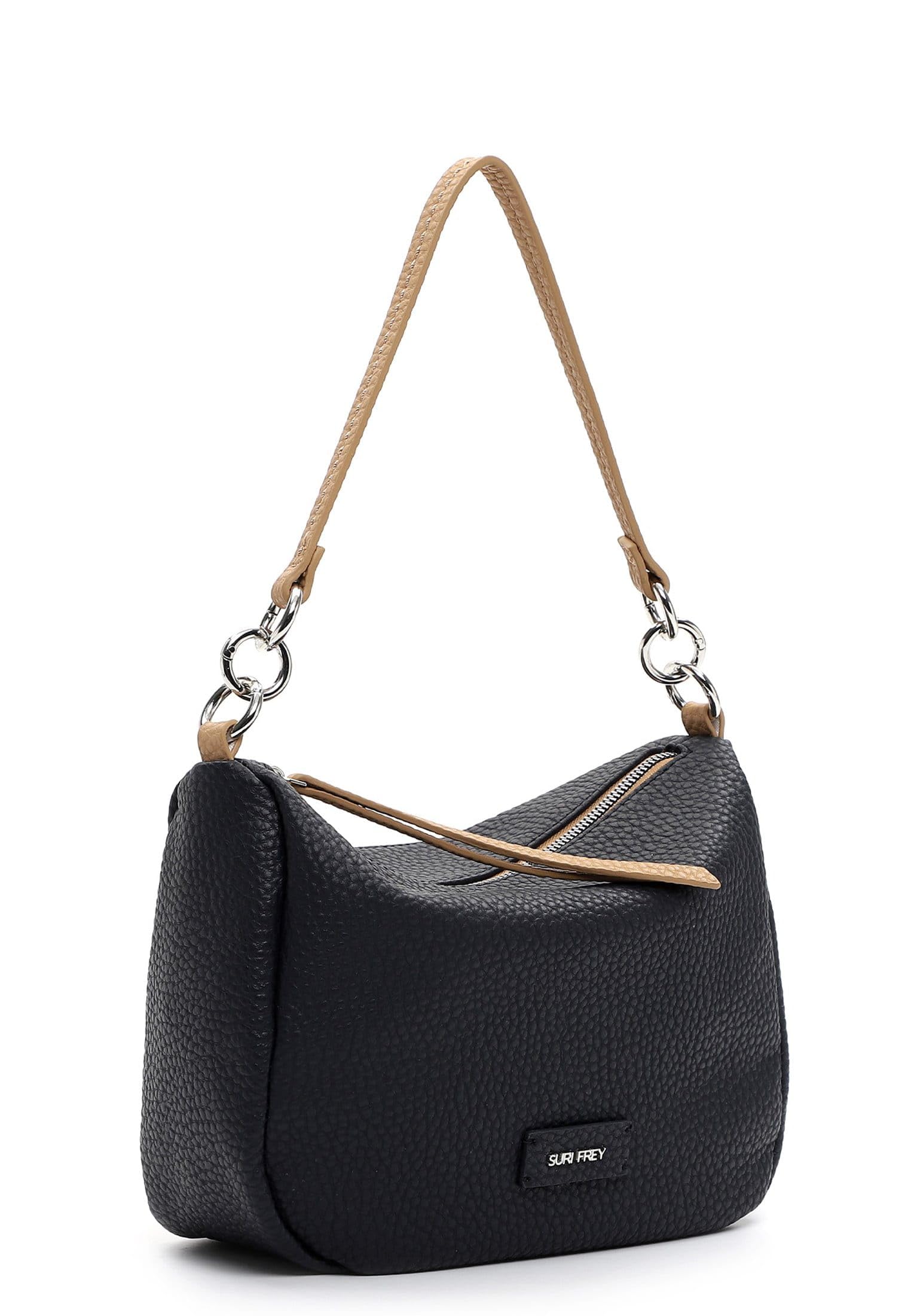 SURI FREY Batty Schultertasche Blau mit Reissverschluss
