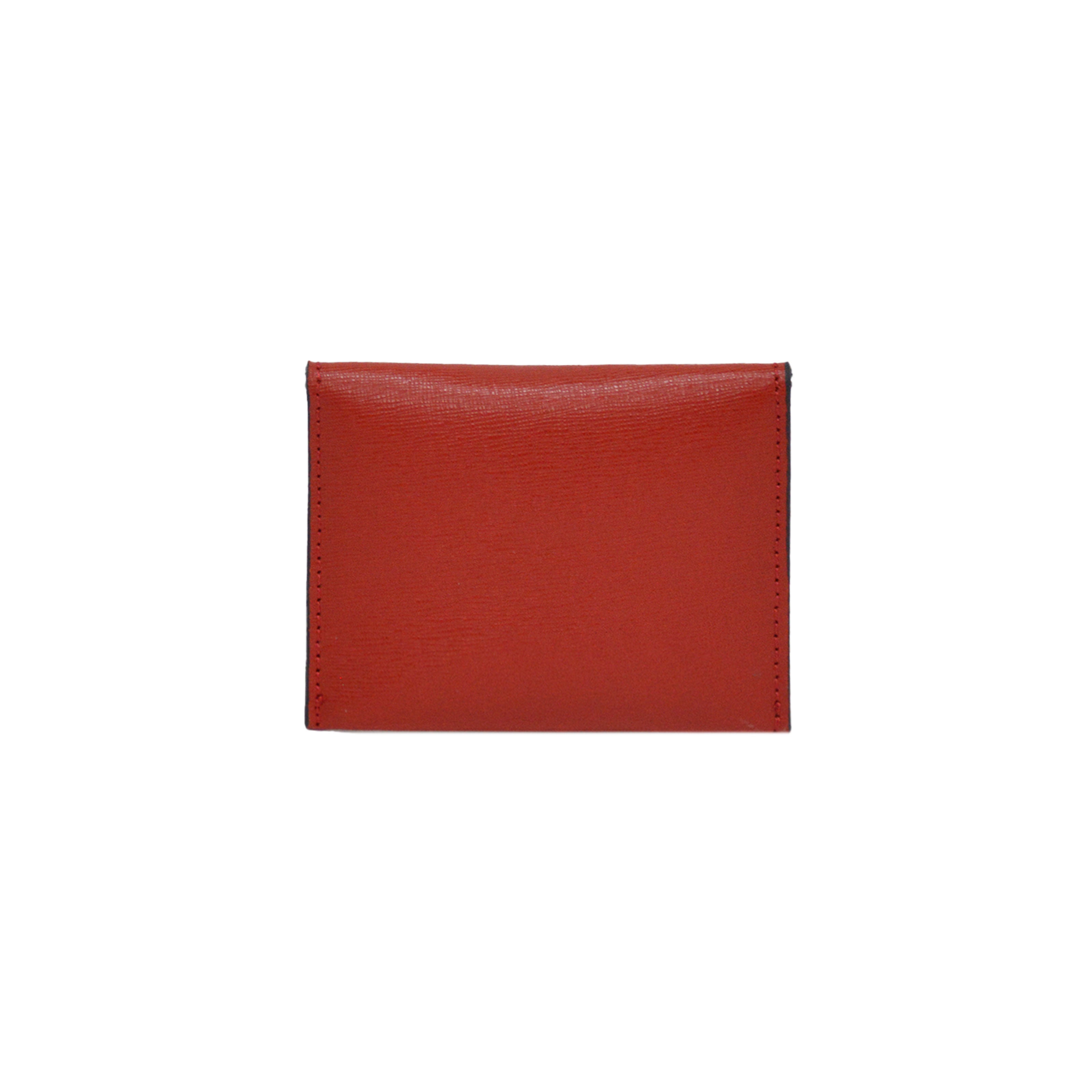 Lamarthe Passion Clutch Rot Leder 11 cm Abendtasche