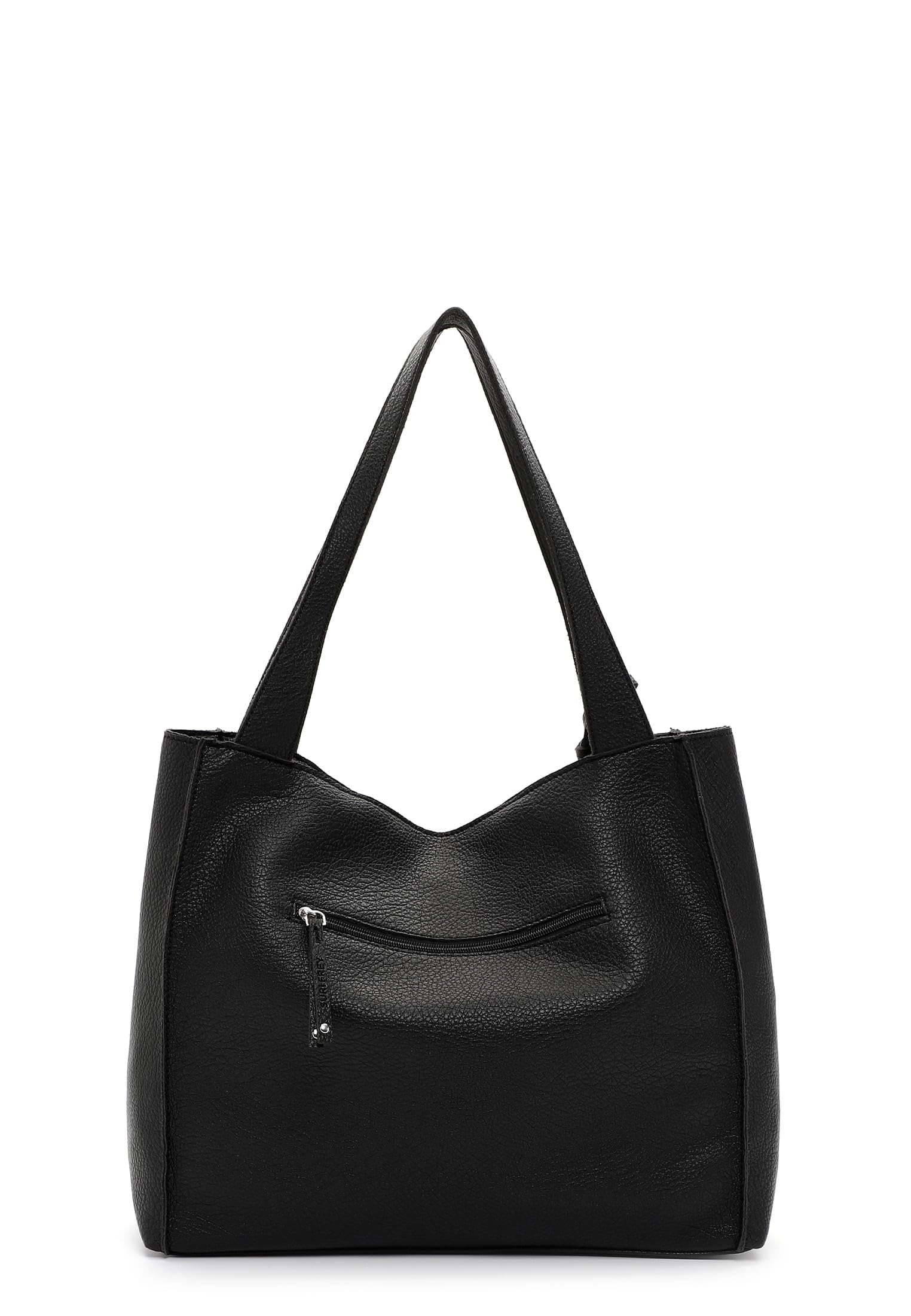 SURI FREY Franzy Cityshopper M Schultertasche Schwarz A4