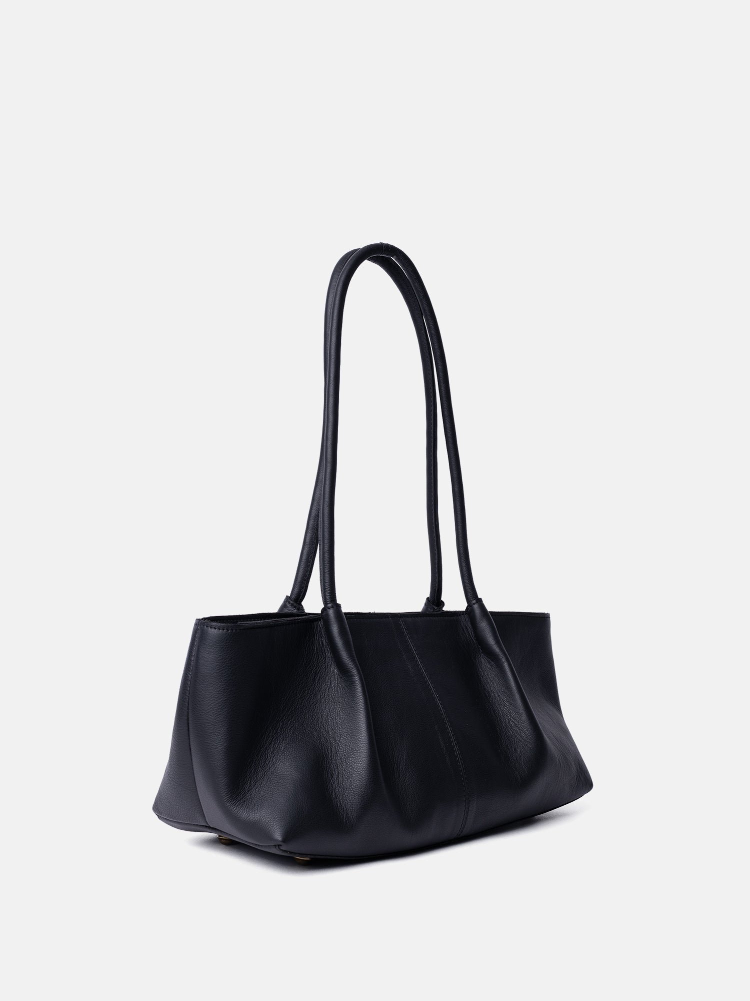 RE:DESIGNED Sille Schultertasche Schwarz Leder