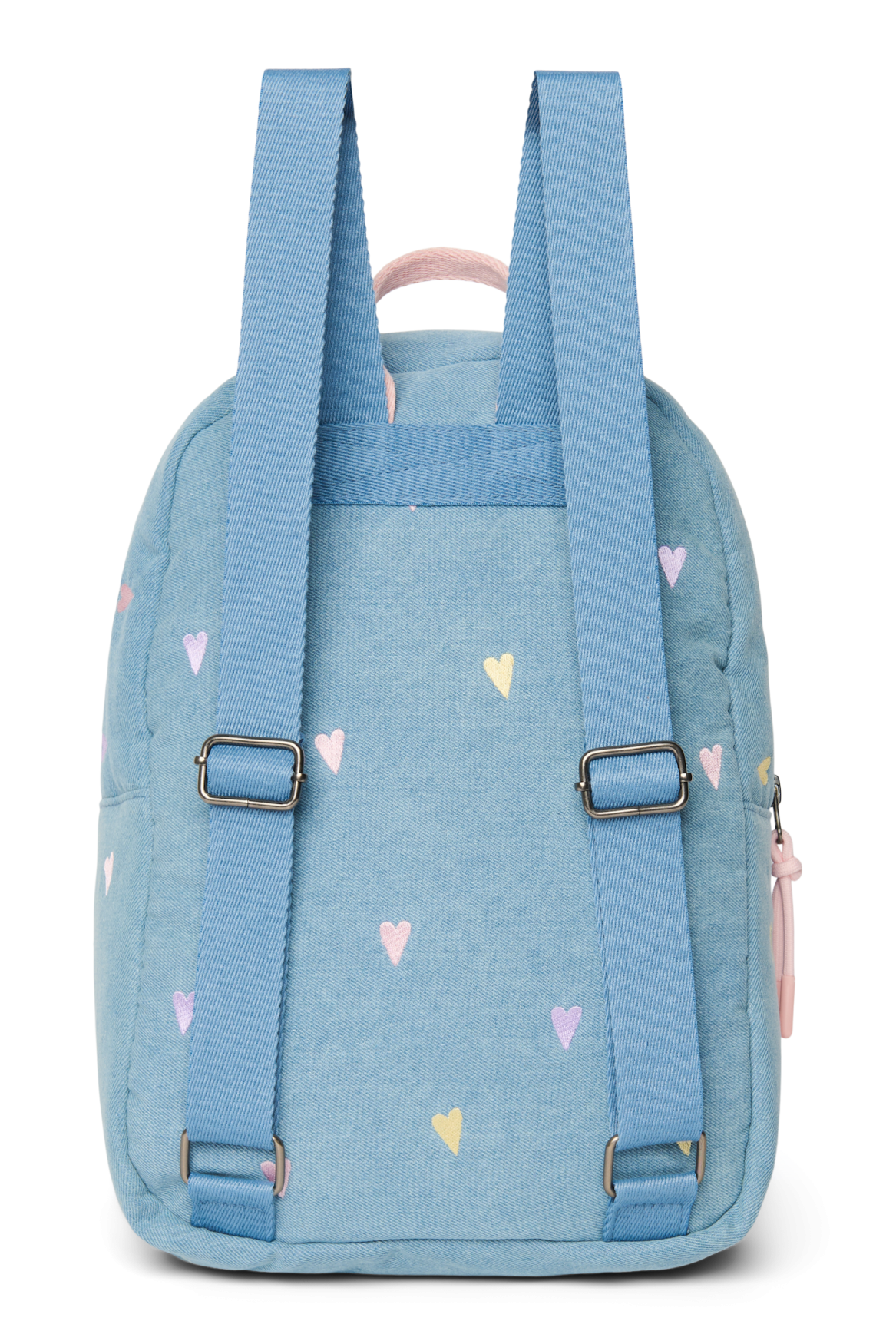 Studio Noos Denim Midi Rucksack Hellblau Herzen Kinder