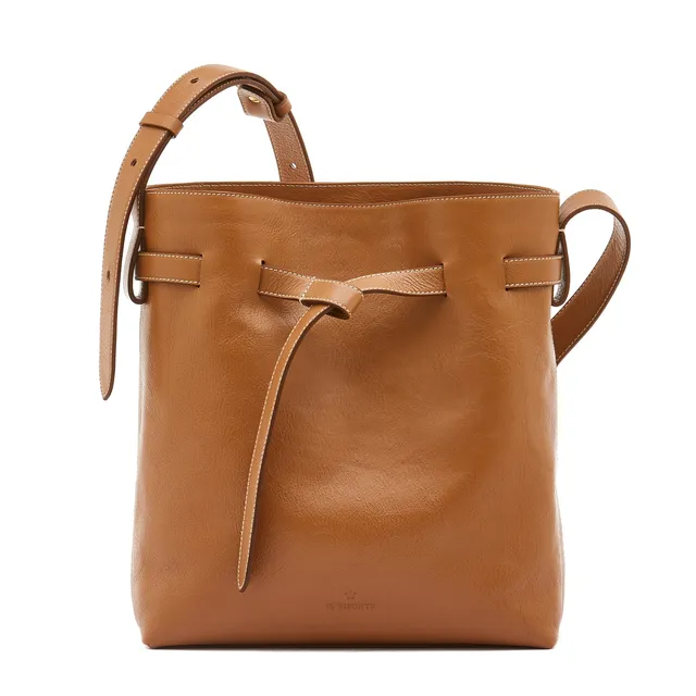 Il Bisonte Elisa Beuteltasche Leder gianduia Damen