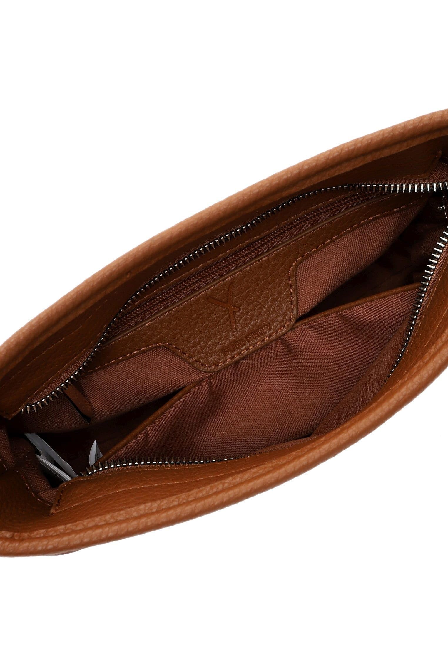 SURI FREY Cady Shoulder Bag Schultertasche Sand gewebt