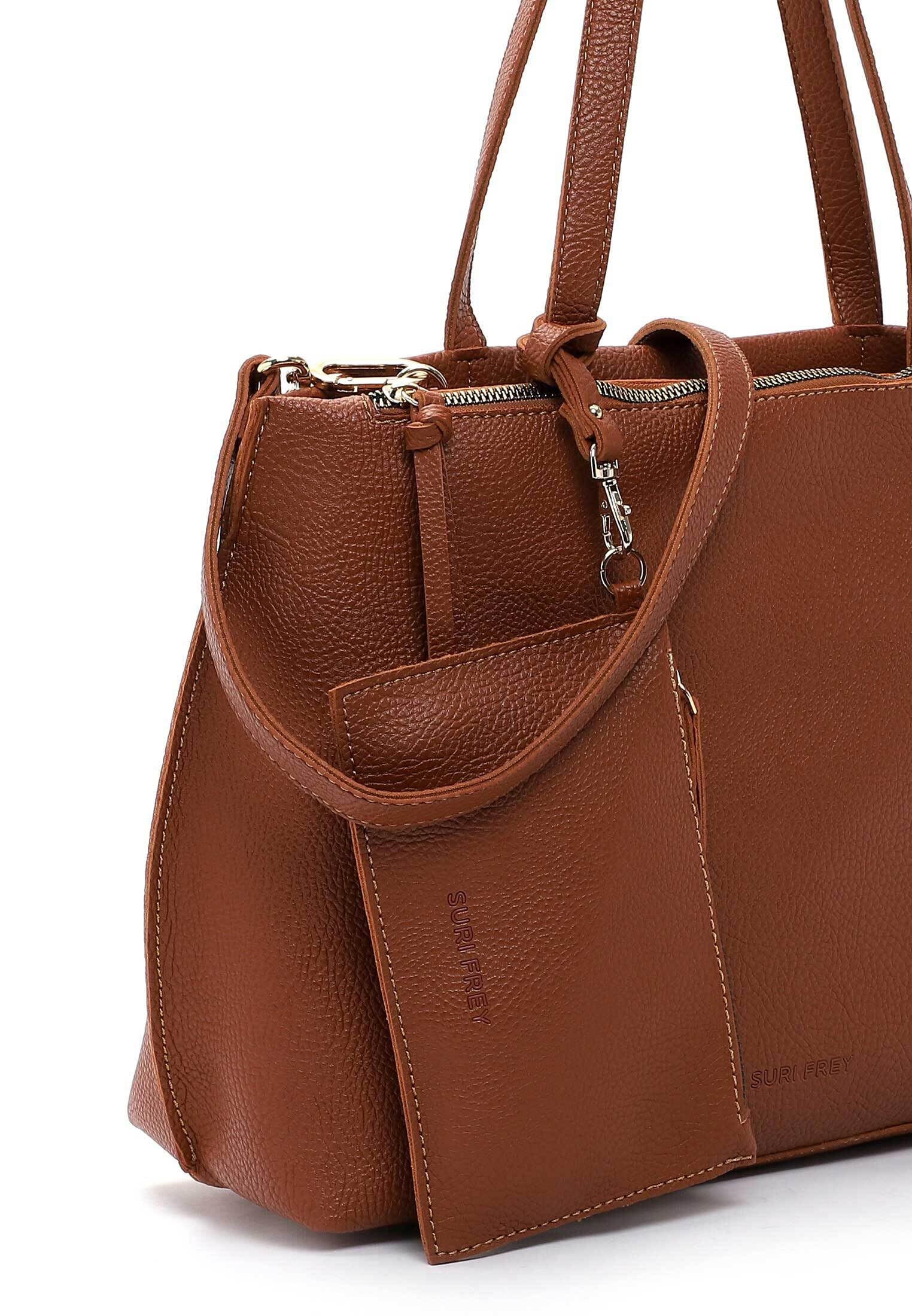 SURI FREY Orry Hobo Bag Umhängetasche Darkcognac A4