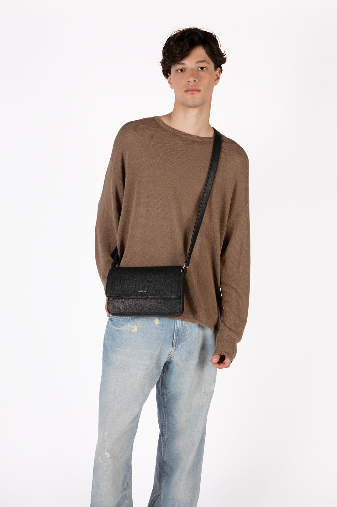 Matt & Nat Grain Dak Crossbody Schwarz vegan