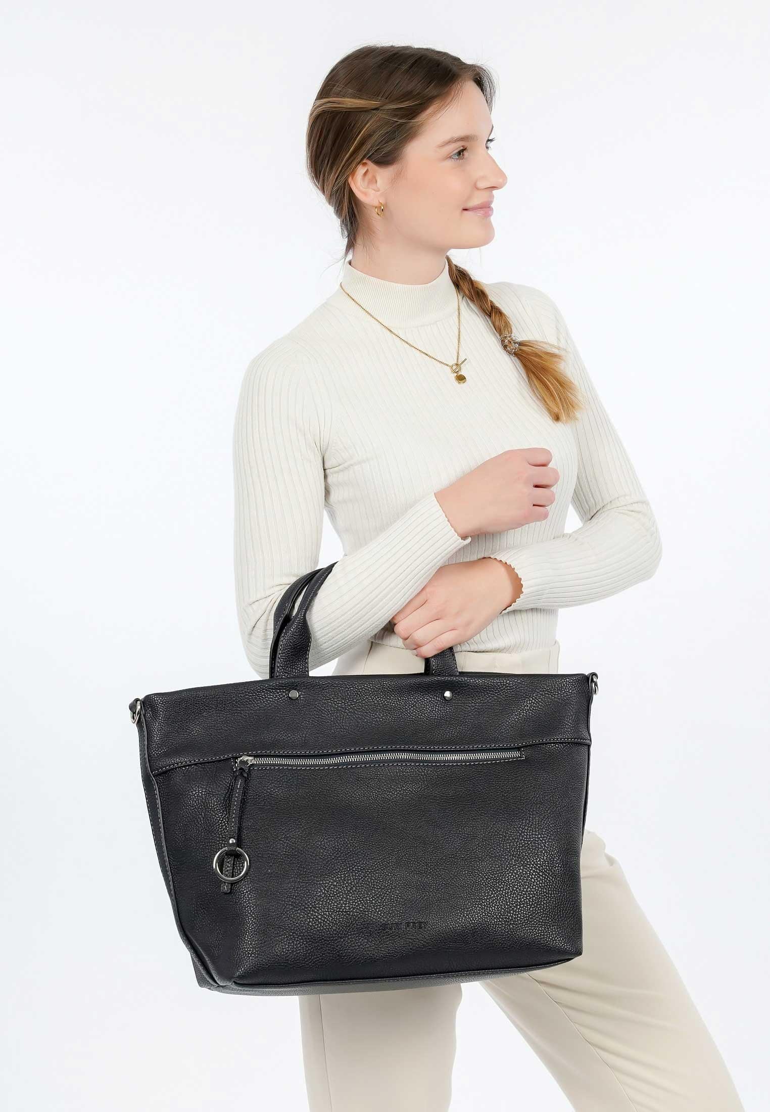 SURI FREY Debby 13605 Shopper Blau vegan