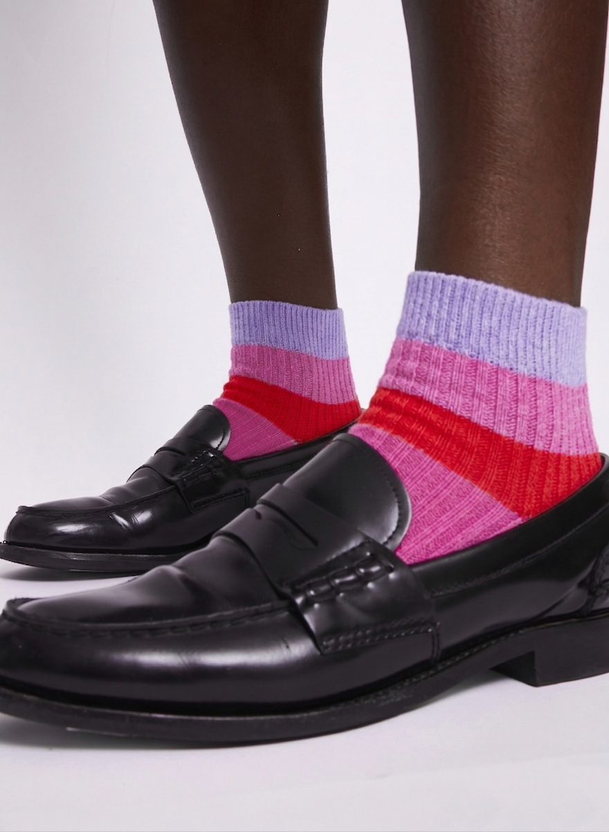Maria la Rosa WSAA8GI0146 Socken Pink Baumwolle