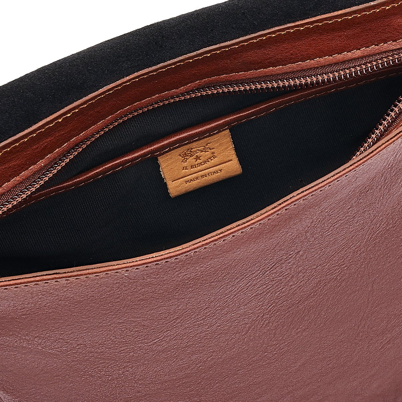 Il Bisonte Brolio Herrentasche seppia Vintage-Leder