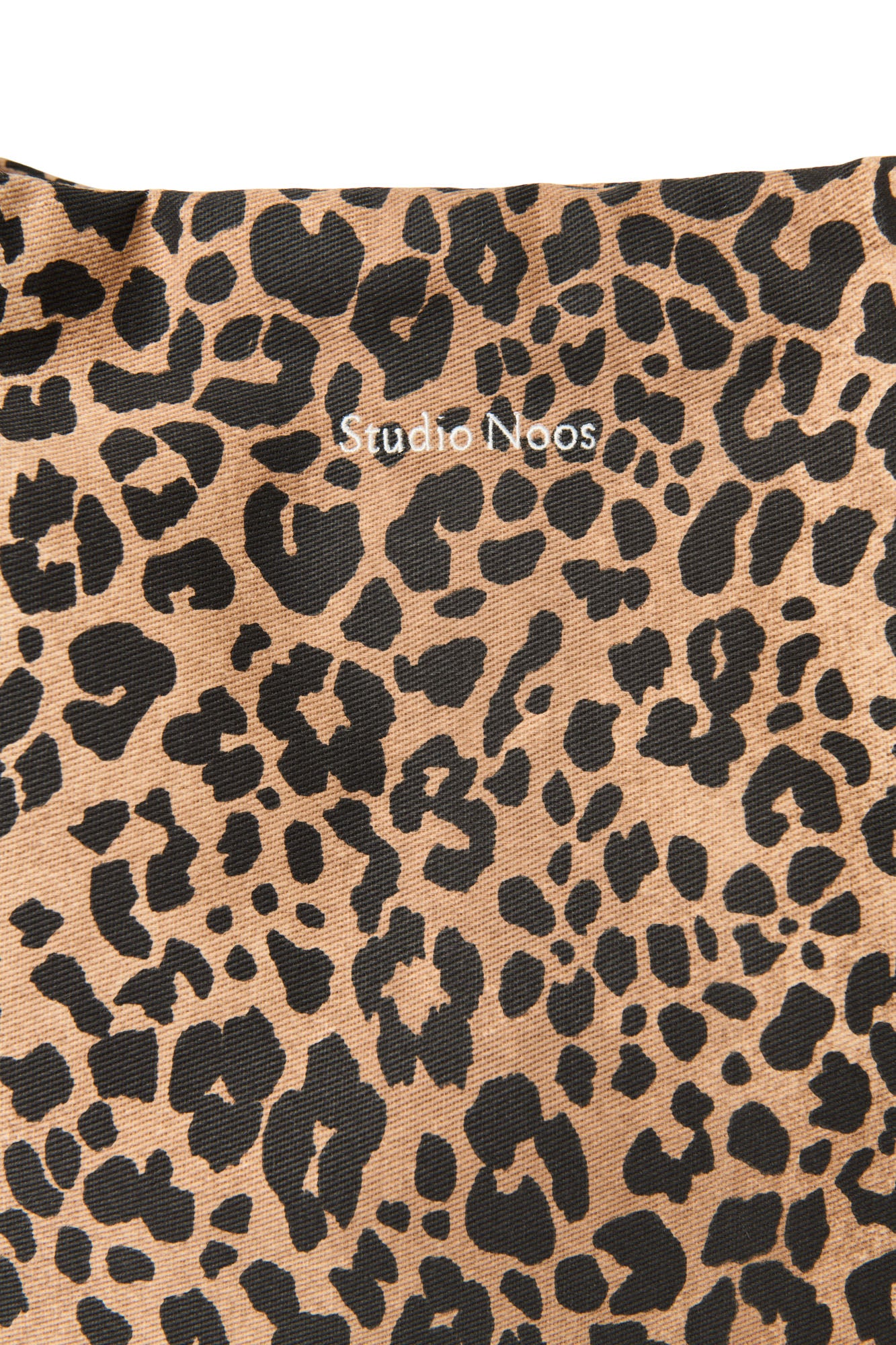 Studio Noos Cotton Mom Bag Shopper Braun Leopard Baumwolle
