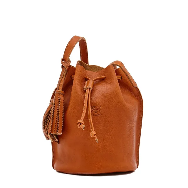 Il Bisonte Silvia Beuteltasche Karamell Vollleder