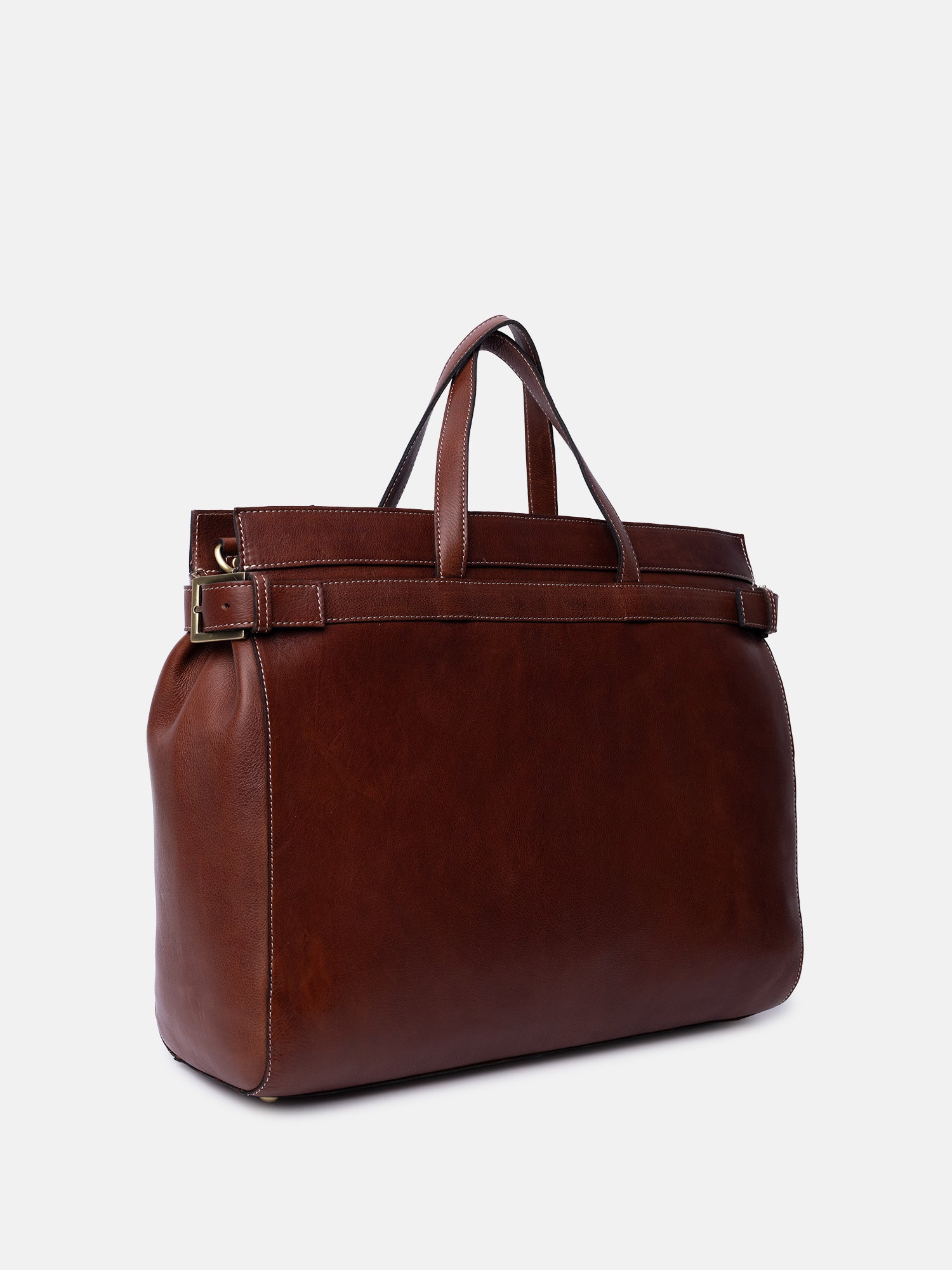 RE:DESIGNED Siri Big Handtasche Cognac Vollleder