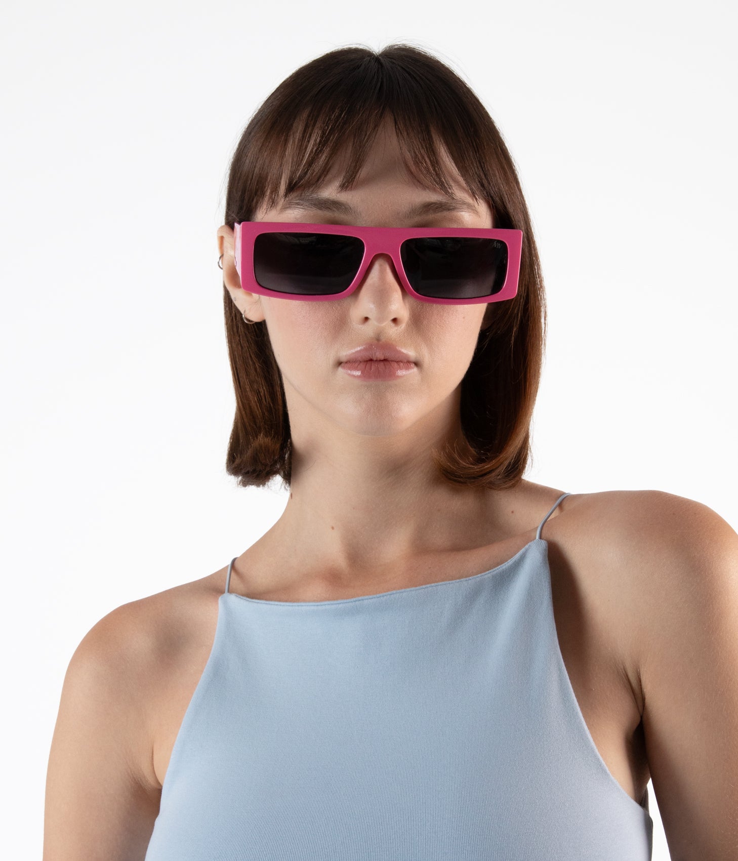 Matt & Nat Sawai-2 Sonnenbrille Rechteckig Schwarz Polarisiert