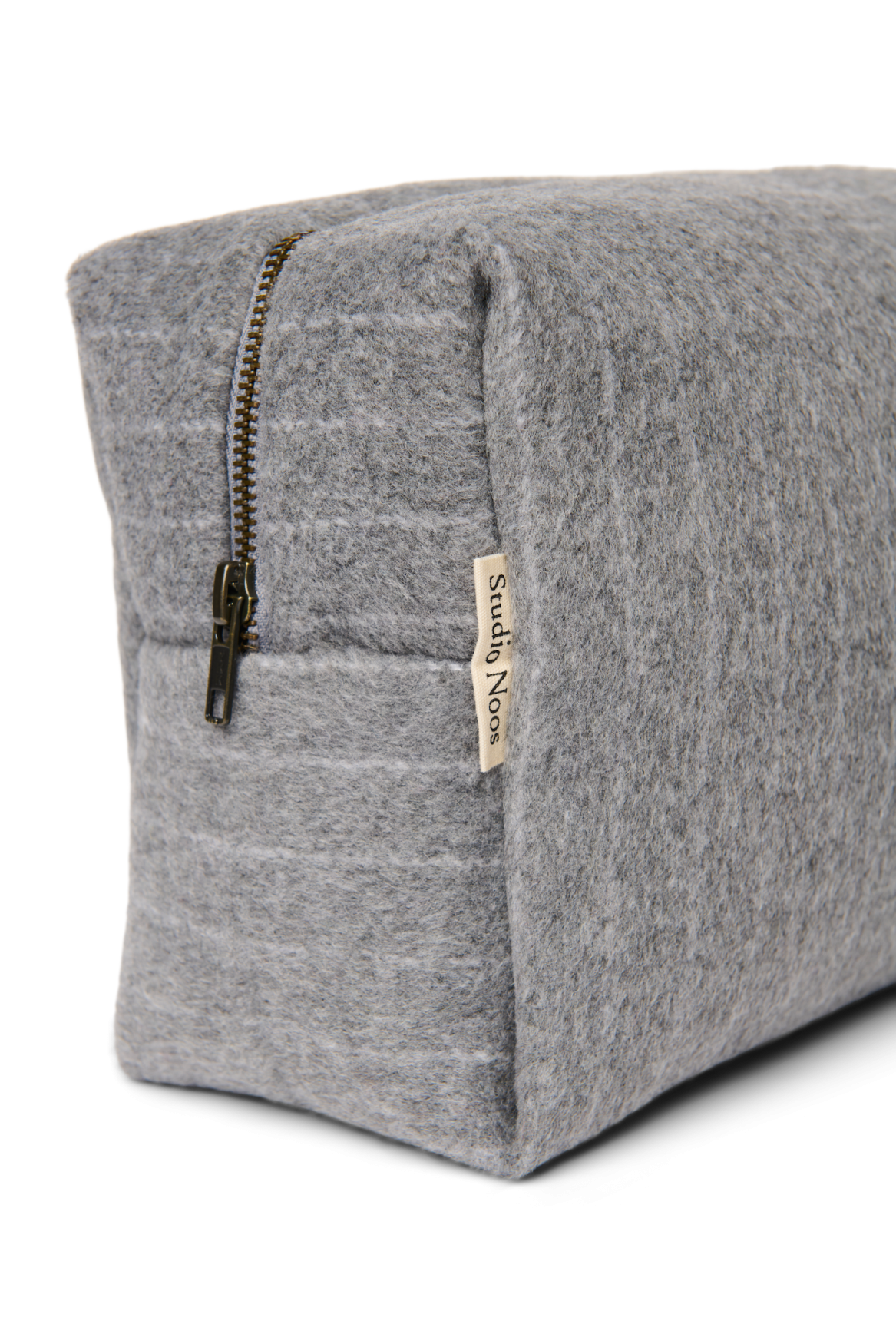 Studio Noos Flannel Chalkstripe Kulturbeutel Hellgrau