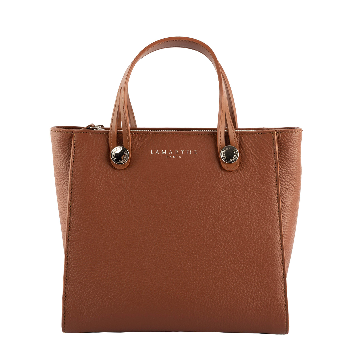 Lamarthe Fidèle Handtasche Cognacbraun Vollleder